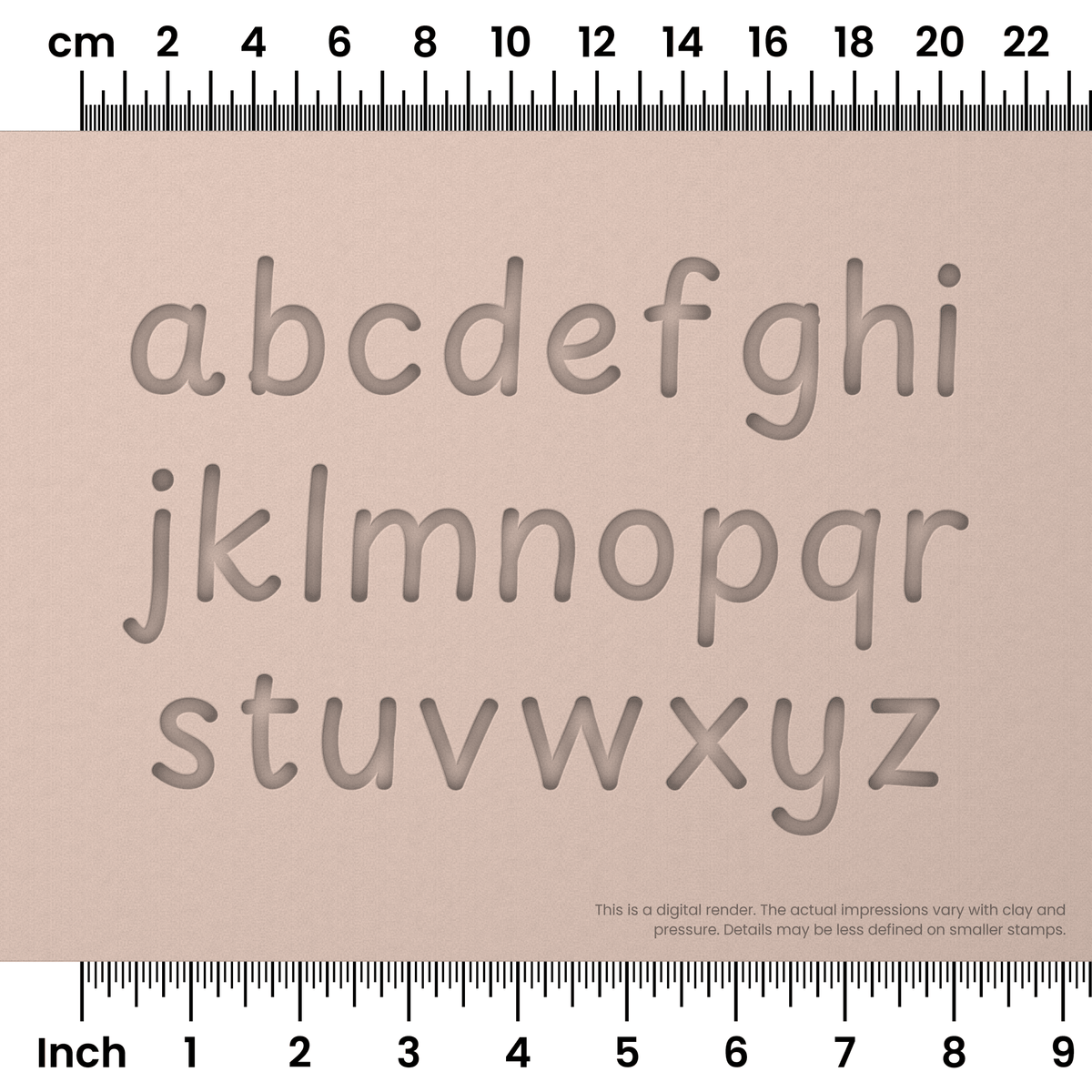 Playpen Sans | Lowercase | Alphabet Stamp Sets - Ceramind® Tools