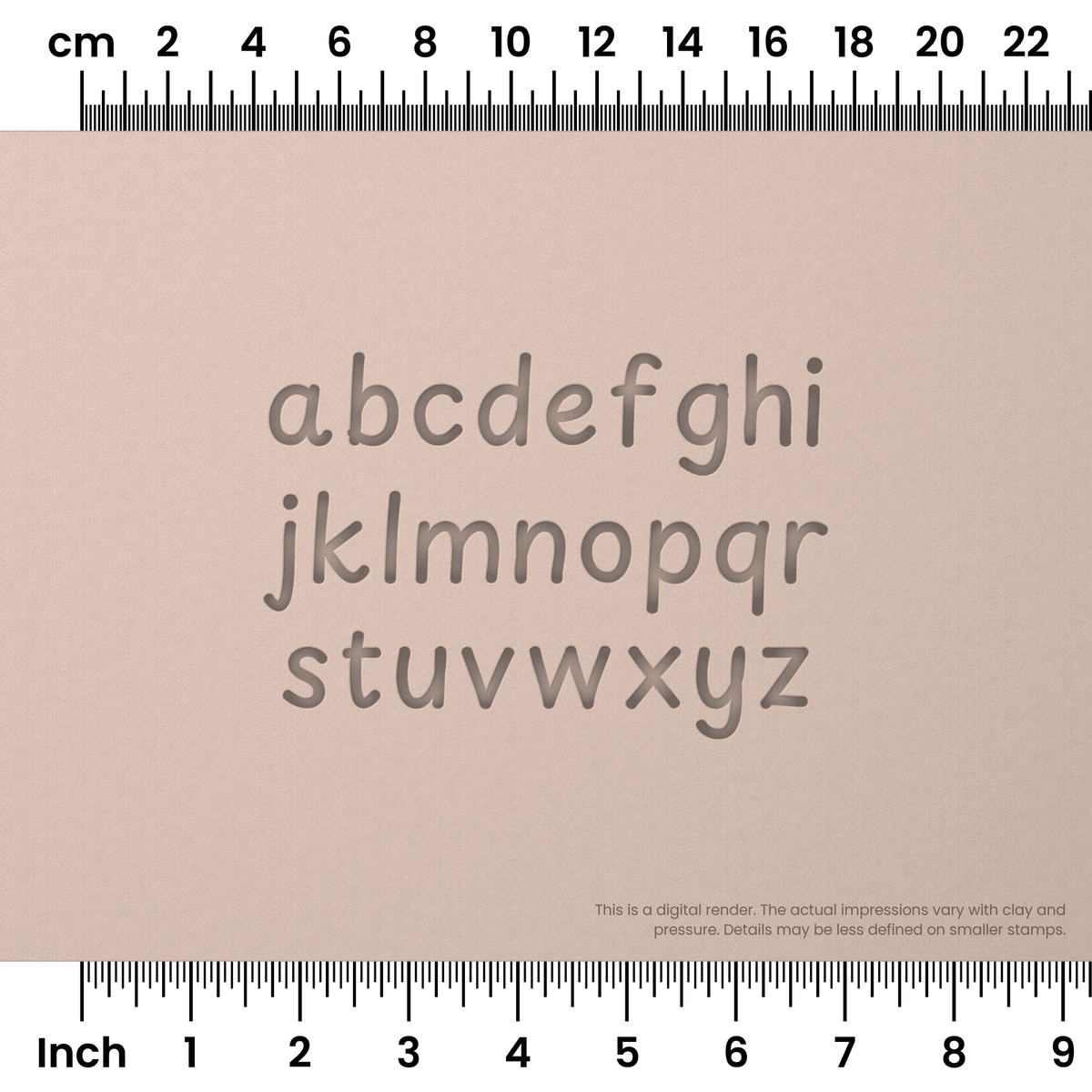 Playpen Sans | Lowercase | Alphabet Stamp Sets - Ceramind® Tools