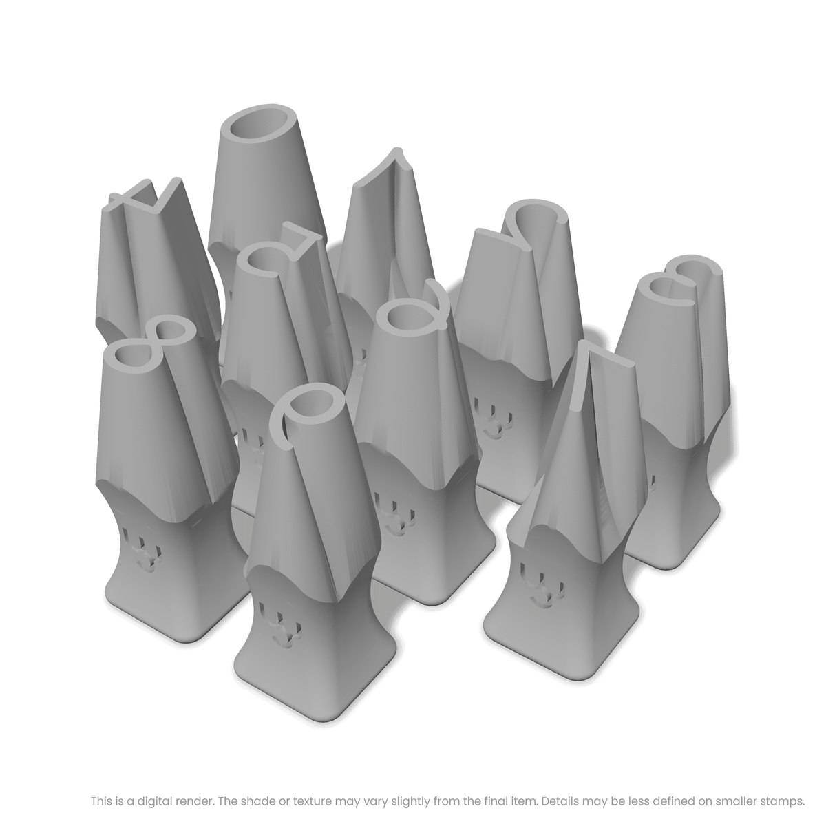 Playpen Sans | Number Stamp Sets - Ceramind® Tools