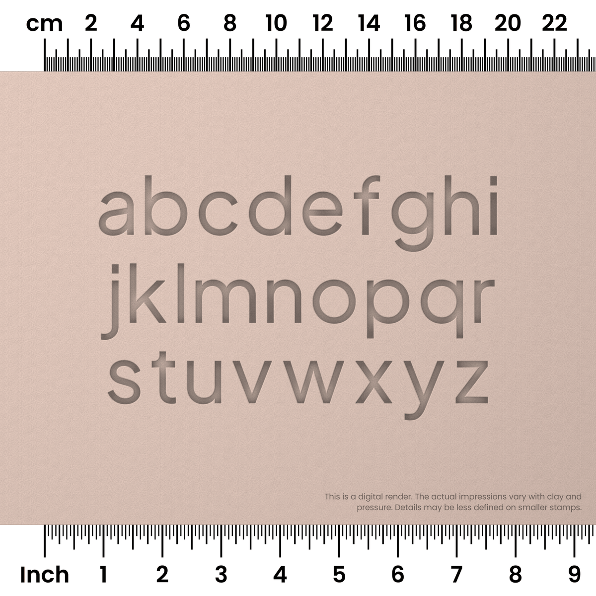 Plus Jakarta Sans | Lowercase | Alphabet Stamp Sets - Ceramind® Tools