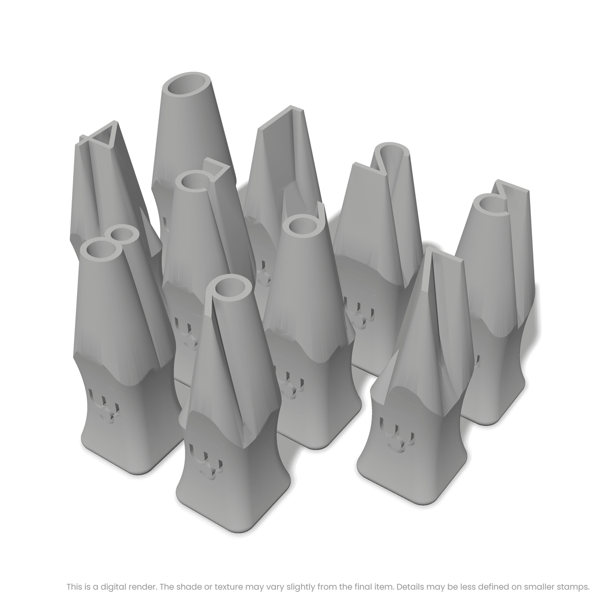 Plus Jakarta Sans | Number Stamp Sets - Ceramind® Tools
