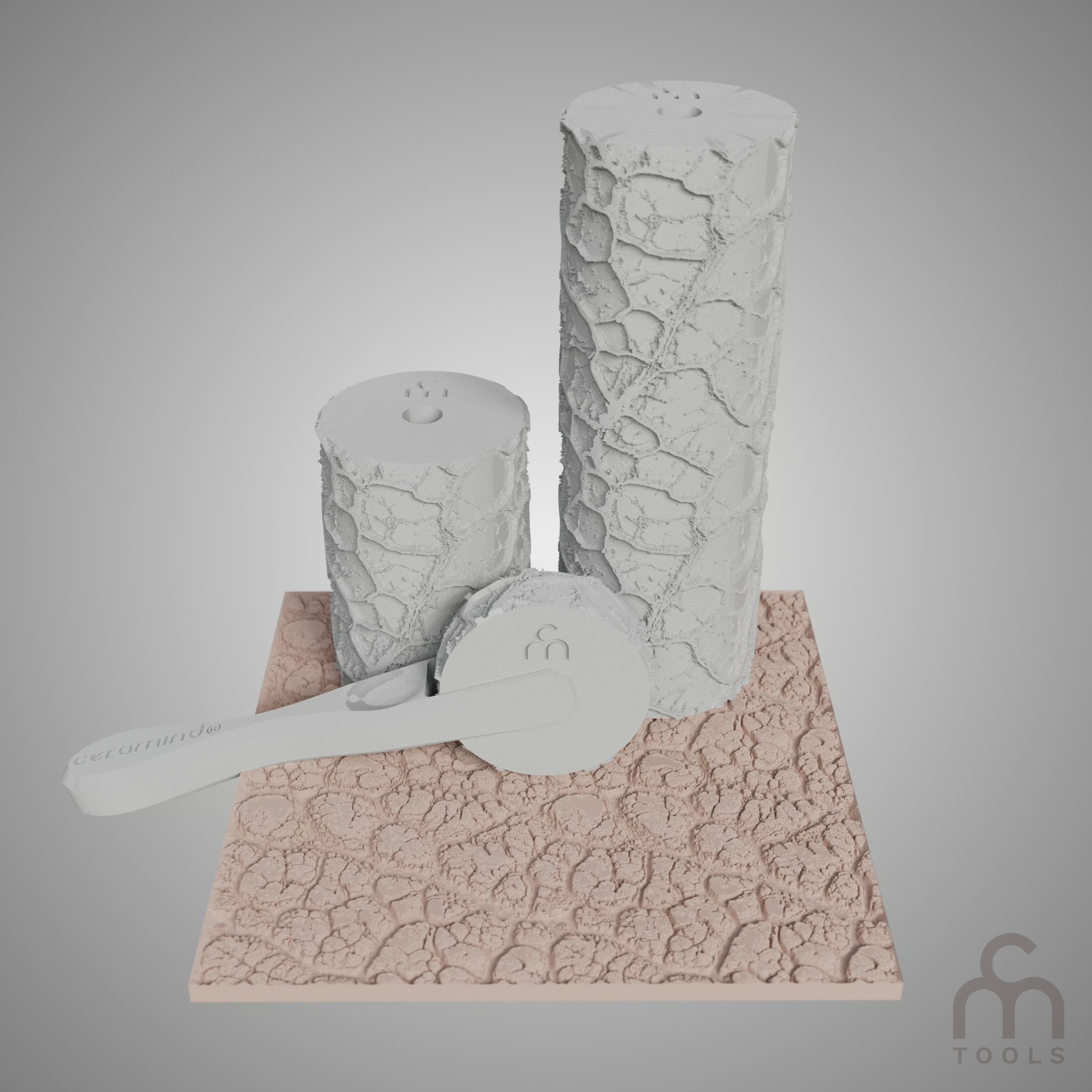 Clay Texture Roller - Coral Texture - Variation 02