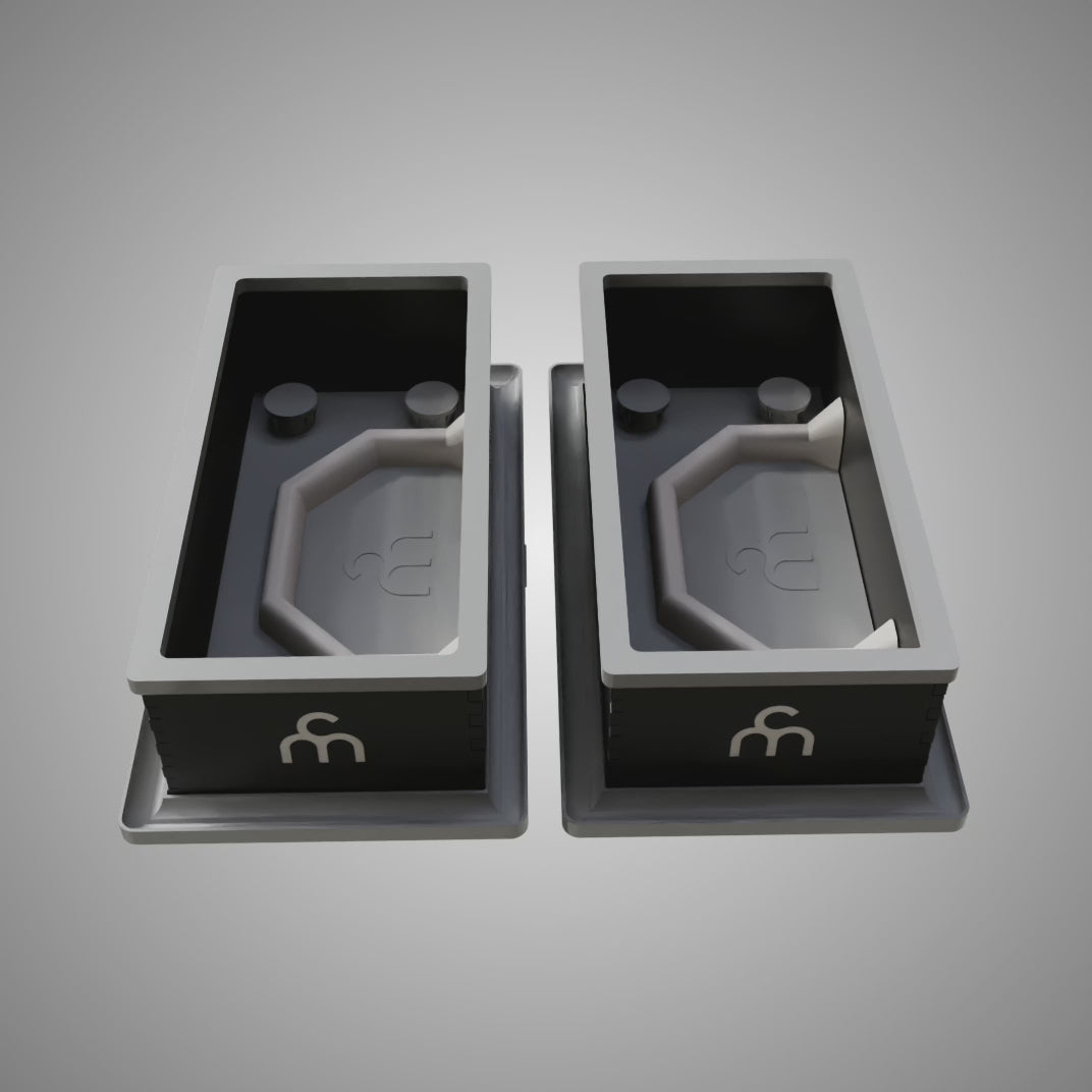 Hexagon Handle | Master Slip Casting Mold Kit | 3 Styles, 7 Sizes, 21 Total Variations