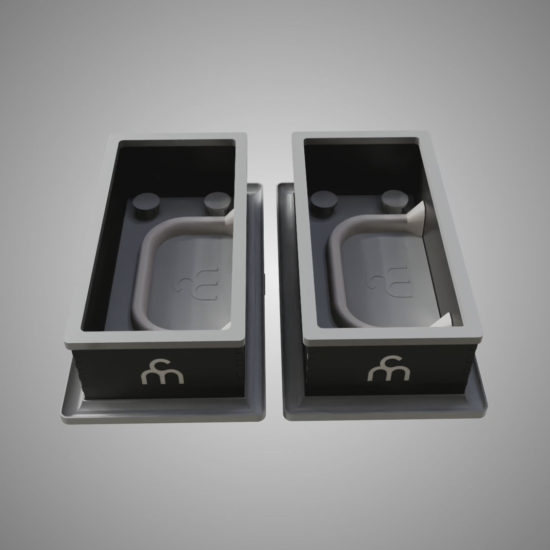 Square-Rounded Handle | Master Slip Casting Mold Kit | 3 Styles, 7 Sizes, 21 Total Variations