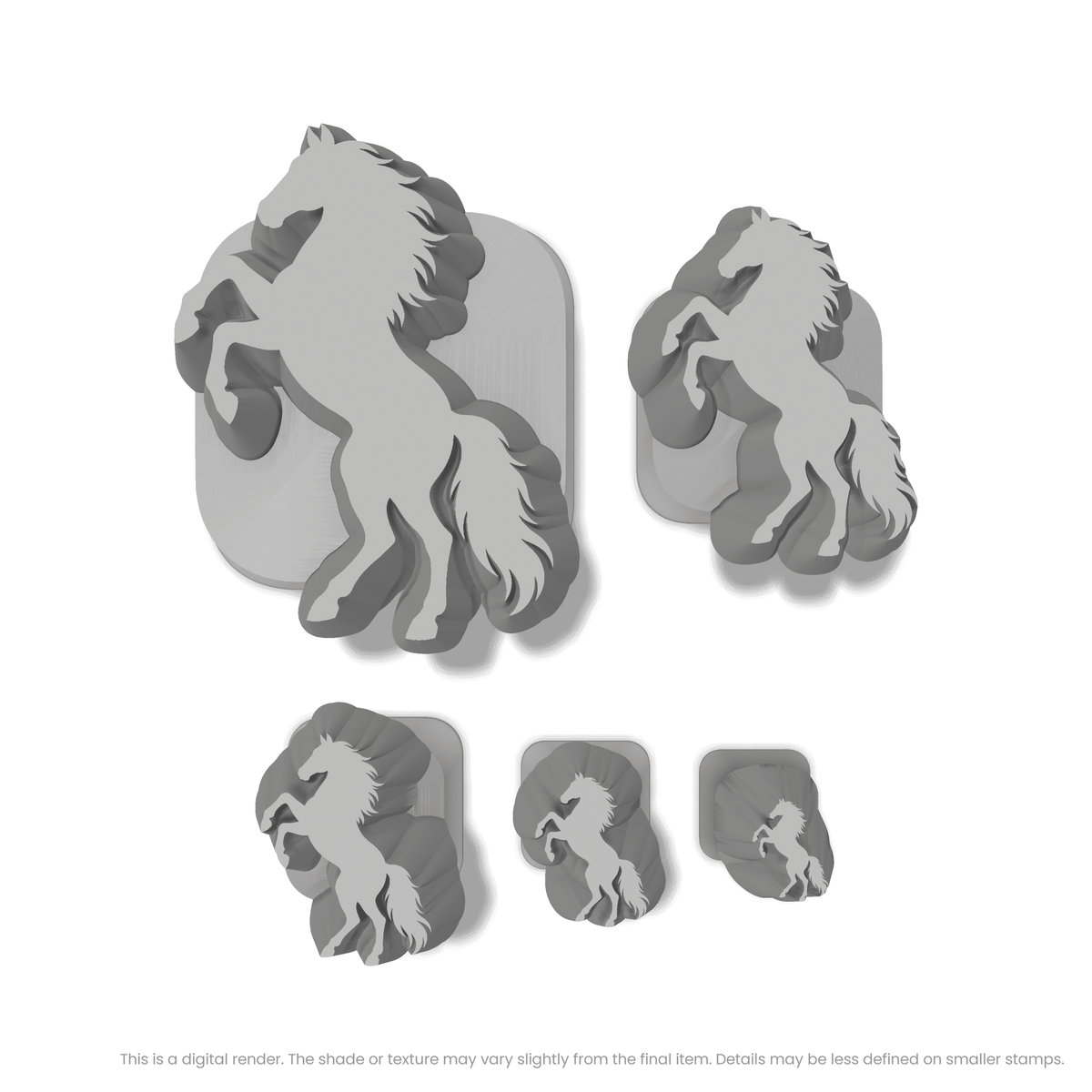 Rearing Stallion Horse Stamps - Ceramind® Tools