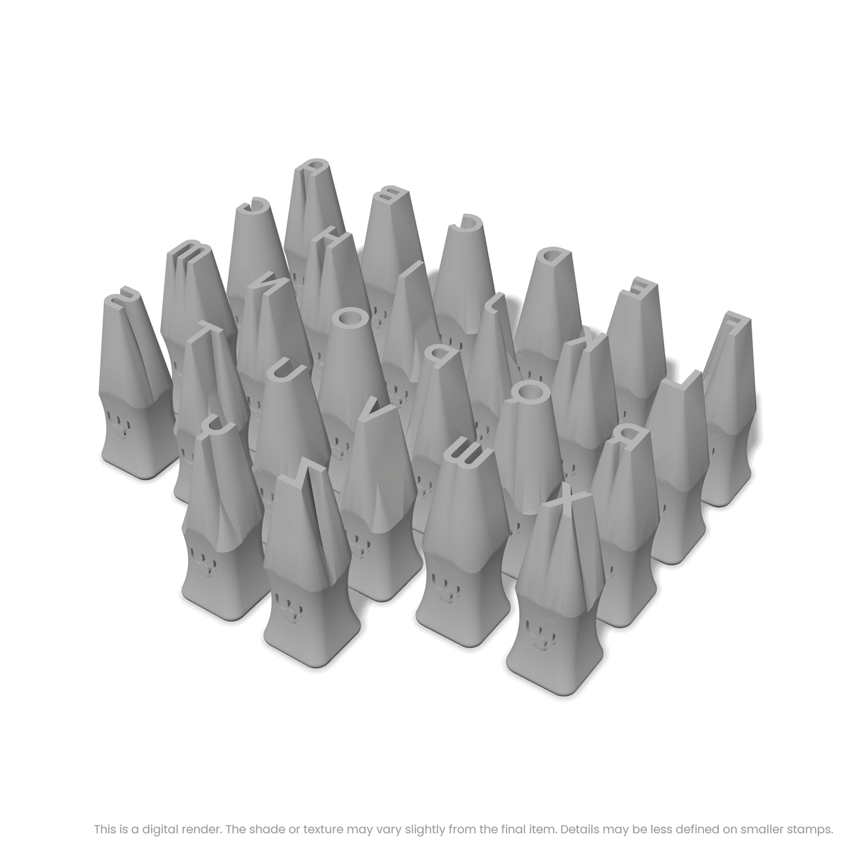 Righteous | All Caps | Alphabet Stamp Sets - Ceramind® Tools