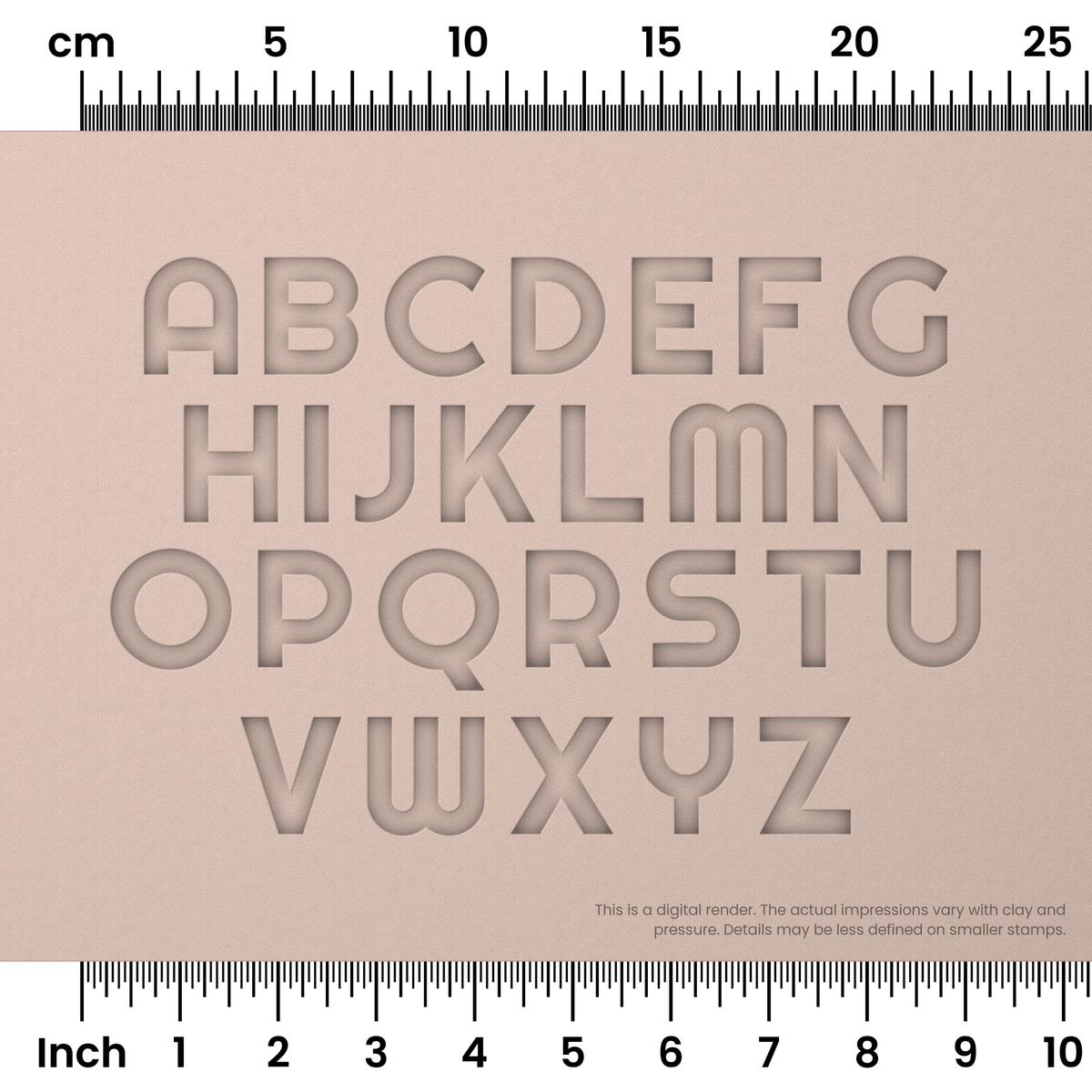 Righteous | All Caps | Alphabet Stamp Sets - Ceramind® Tools