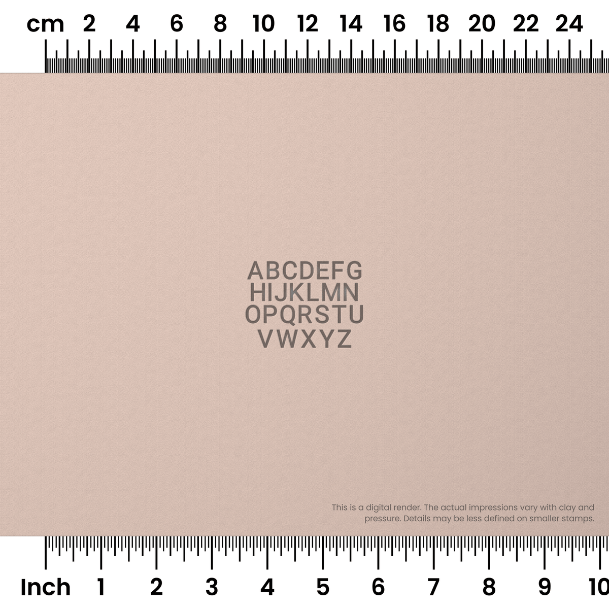 Roboto | All Caps | Alphabet Stamp Sets - Ceramind® Tools