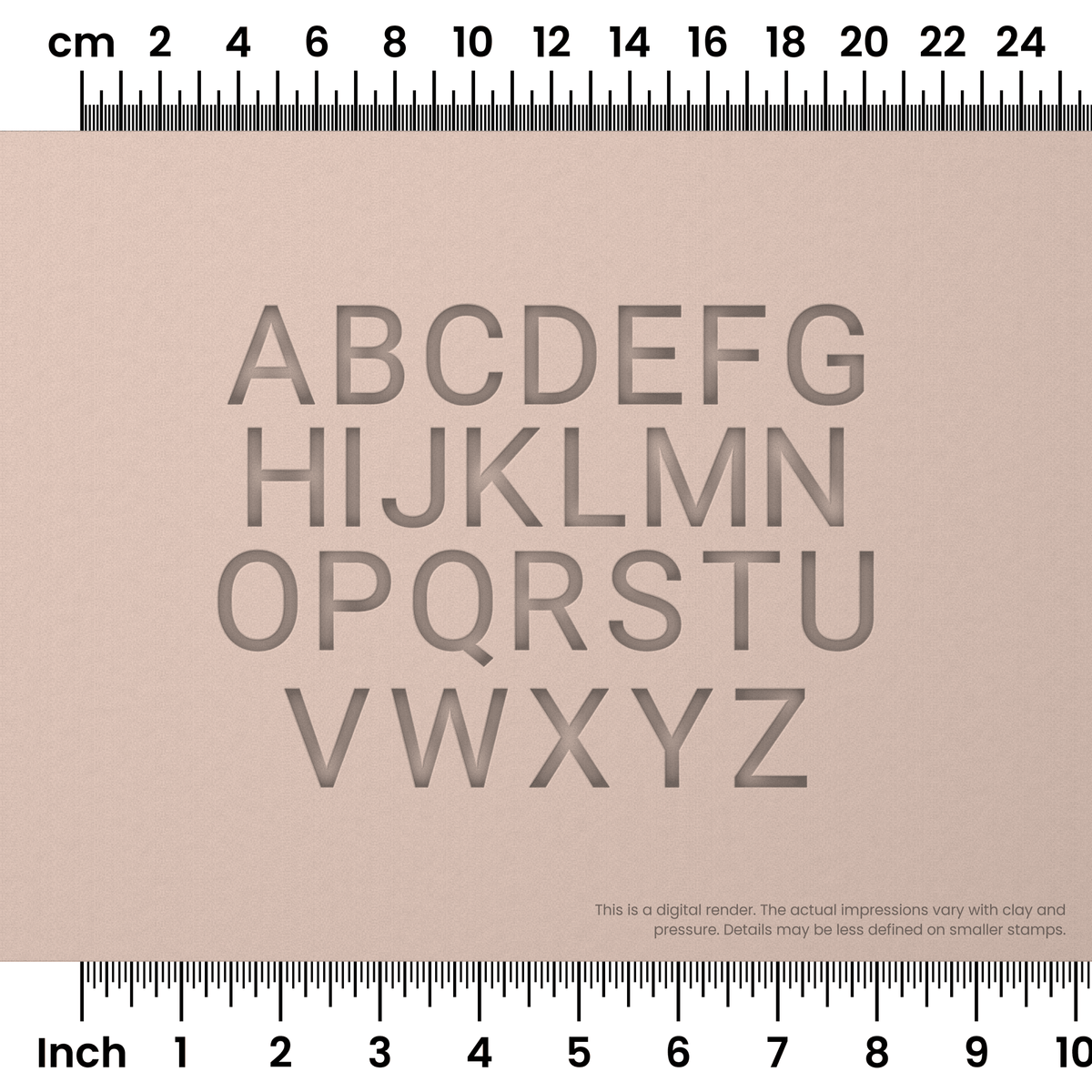 Roboto | All Caps | Alphabet Stamp Sets - Ceramind® Tools
