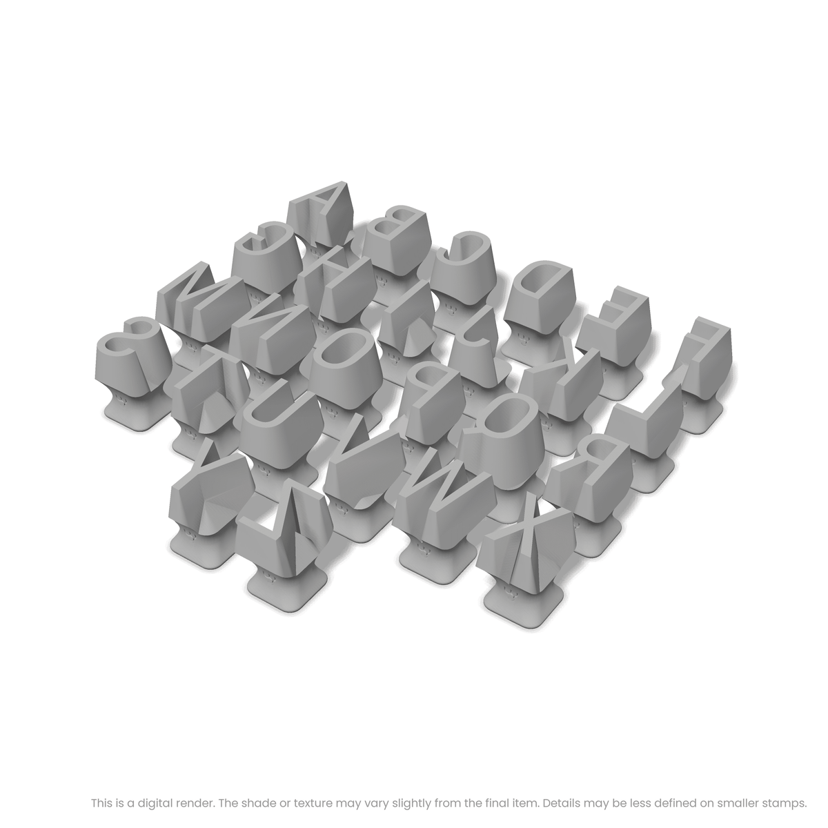 Roboto Condensed | All Caps | Alphabet Stamp Sets - Ceramind® Tools