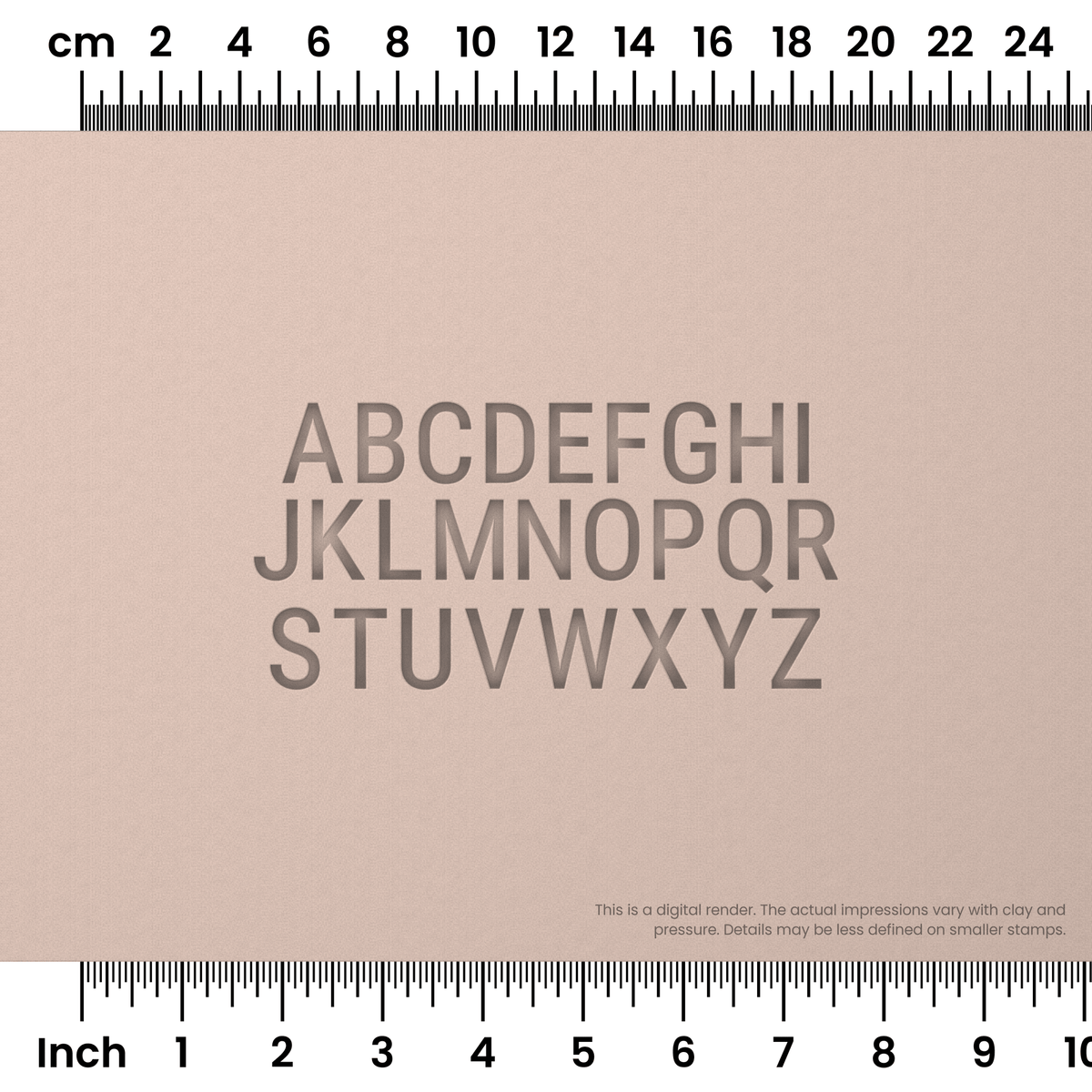 Roboto Condensed | All Caps | Alphabet Stamp Sets - Ceramind® Tools
