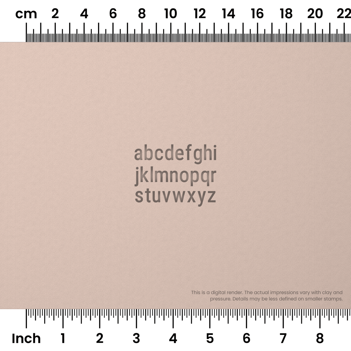 Roboto Condensed | Lowercase | Alphabet Stamp Sets - Ceramind® Tools