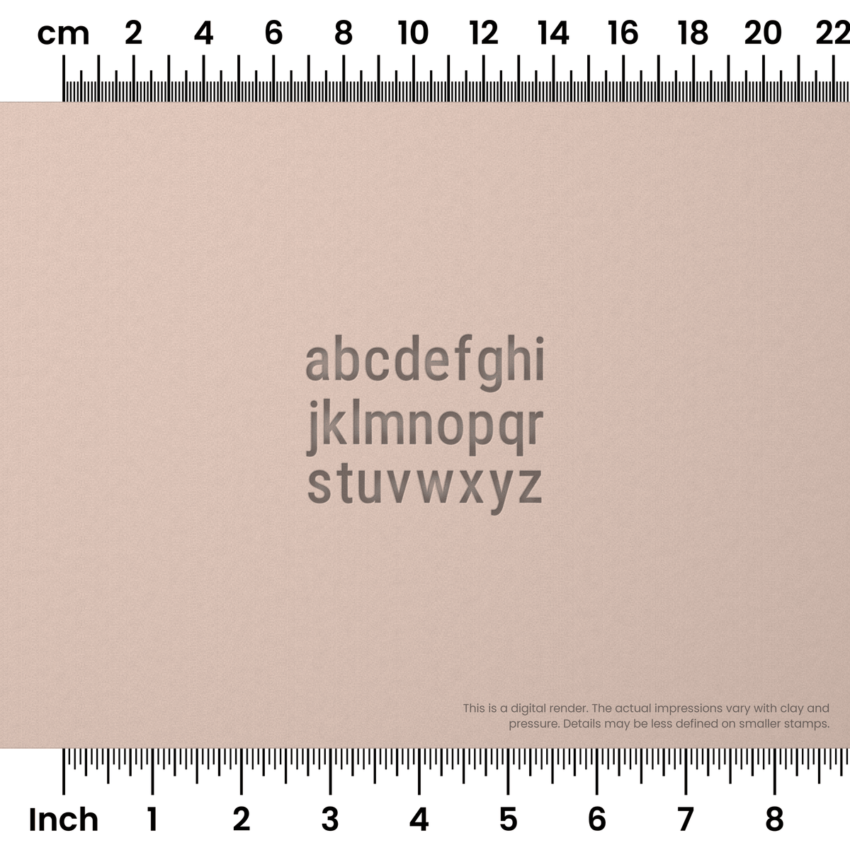 Roboto Condensed | Lowercase | Alphabet Stamp Sets - Ceramind® Tools