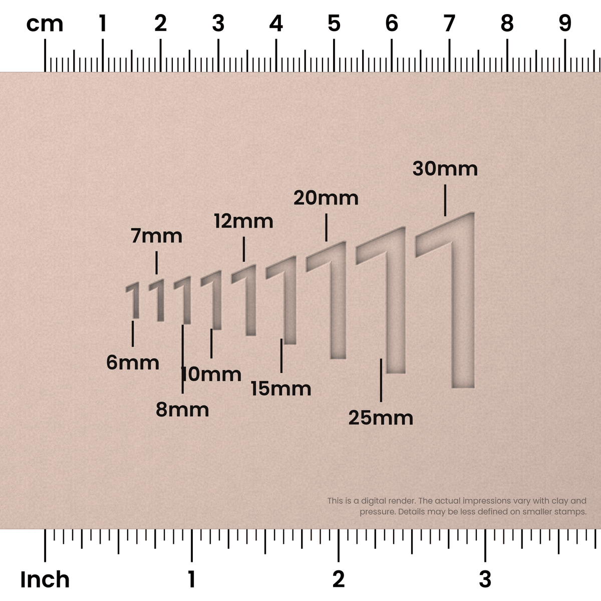 Roboto Condensed | Number Stamp Sets - Ceramind® Tools