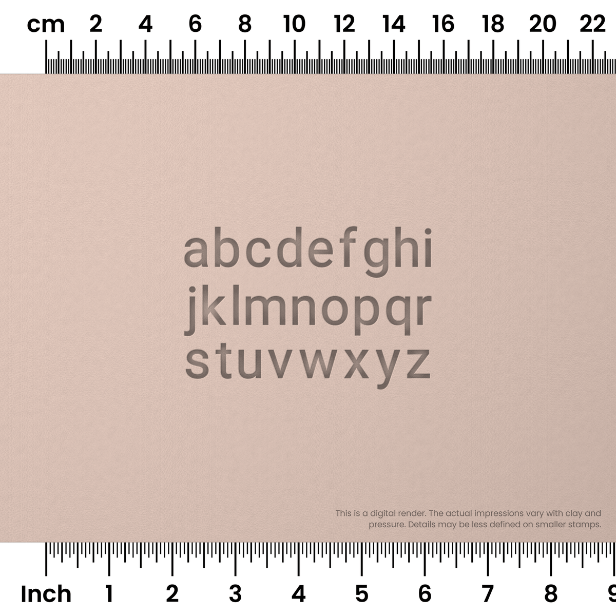 Roboto | Lowercase | Alphabet Stamp Sets - Ceramind® Tools
