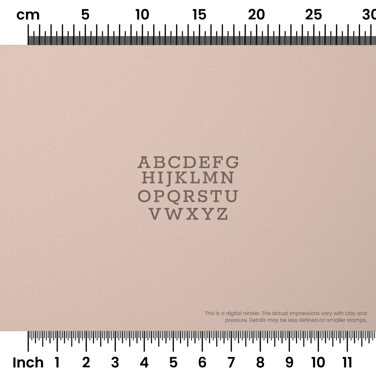 Rokkitt | All Caps | Alphabet Stamp Sets - Ceramind® Tools