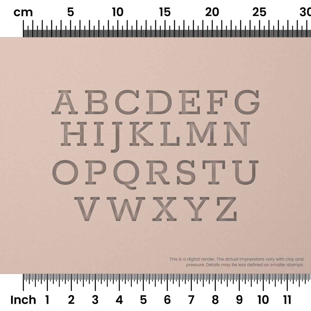 Rokkitt | All Caps | Alphabet Stamp Sets - Ceramind® Tools