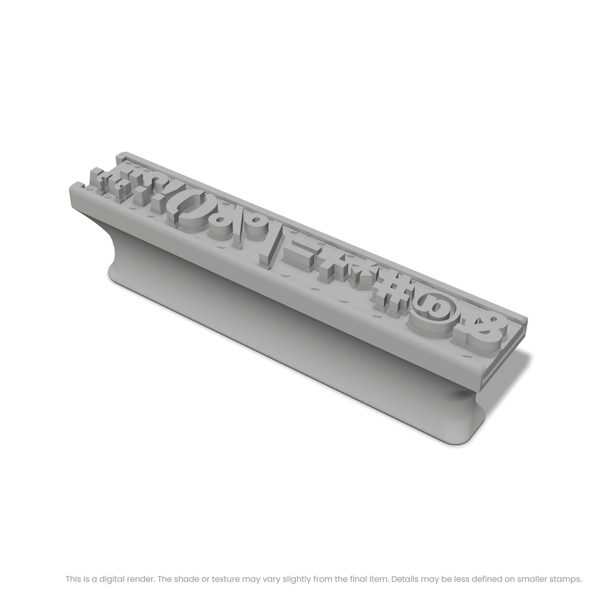 Rokkitt | Font Rail Stamp Sets | Letters, Numbers, and Symbols - Ceramind® Tools
