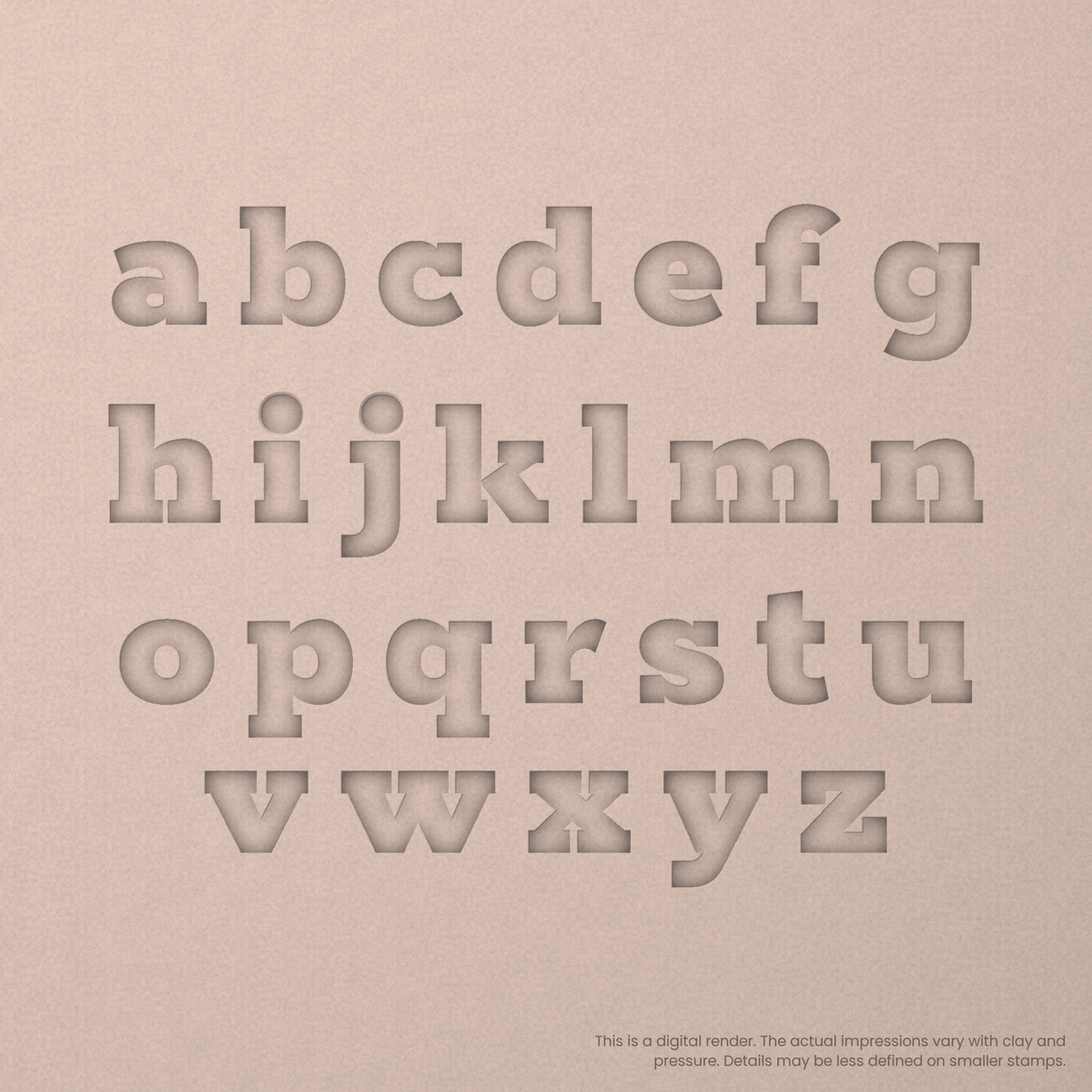 Rokkitt | Font Rail Stamp Sets | Letters, Numbers, and Symbols - Ceramind® Tools