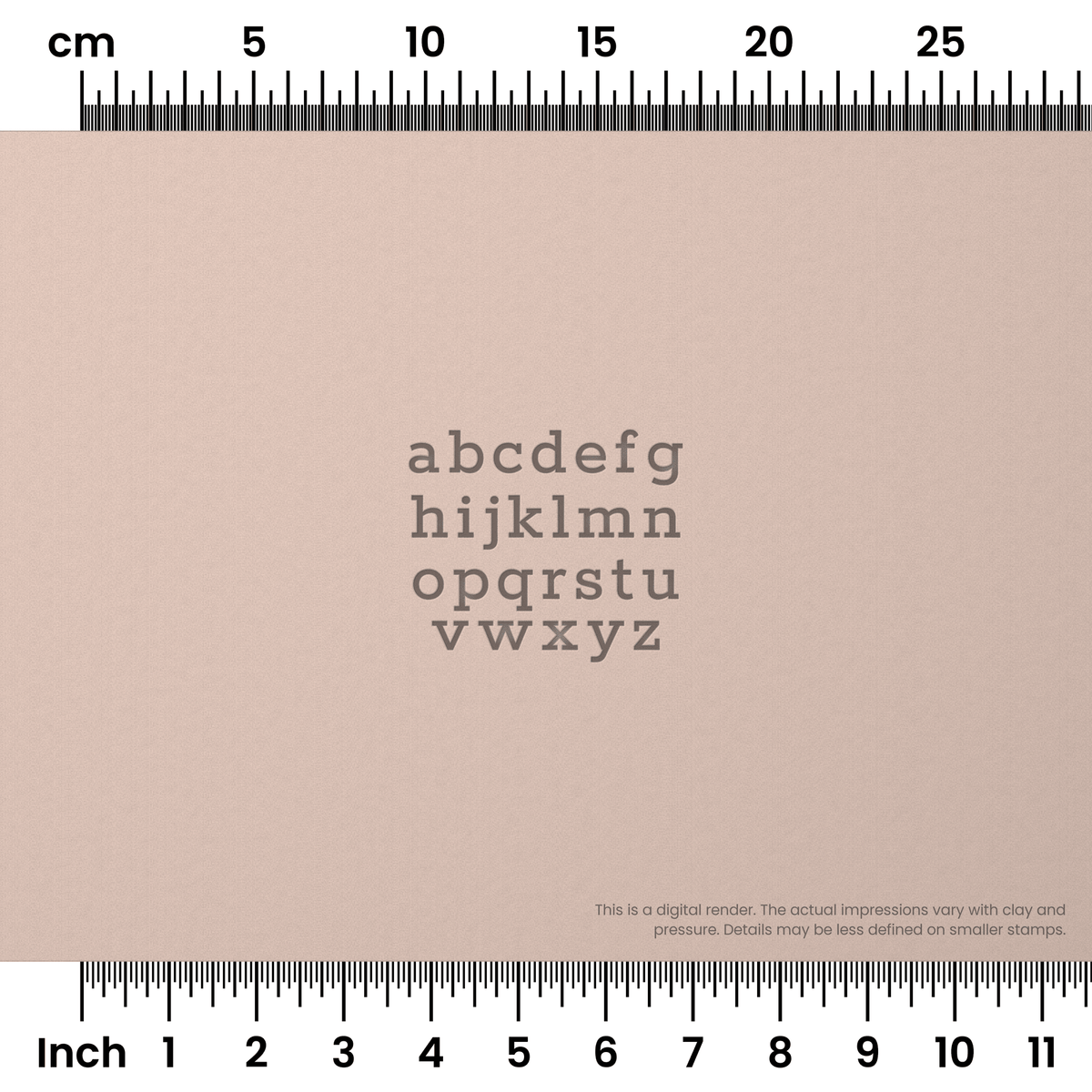 Rokkitt | Lowercase | Alphabet Stamp Sets - Ceramind® Tools