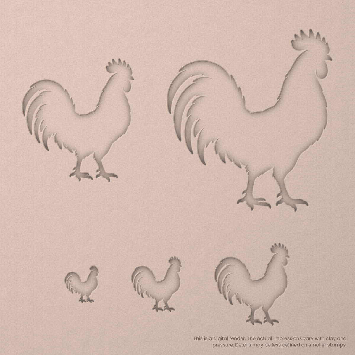 Rooster Stamps - Ceramind® Tools