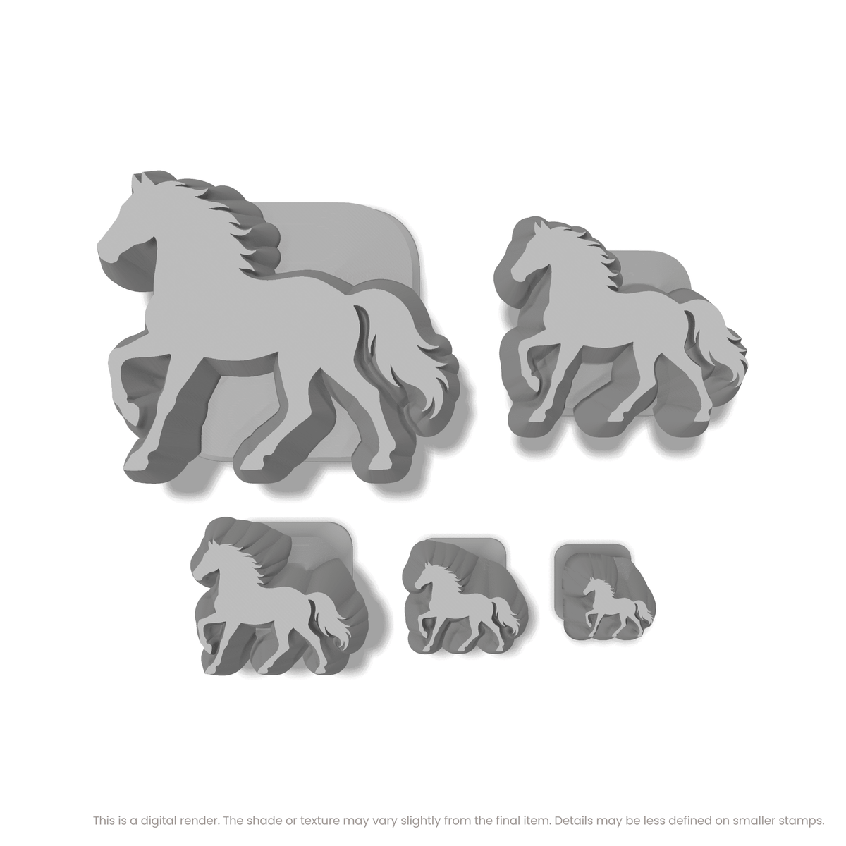 Running Stallion Horse Stamps - Ceramind® Tools