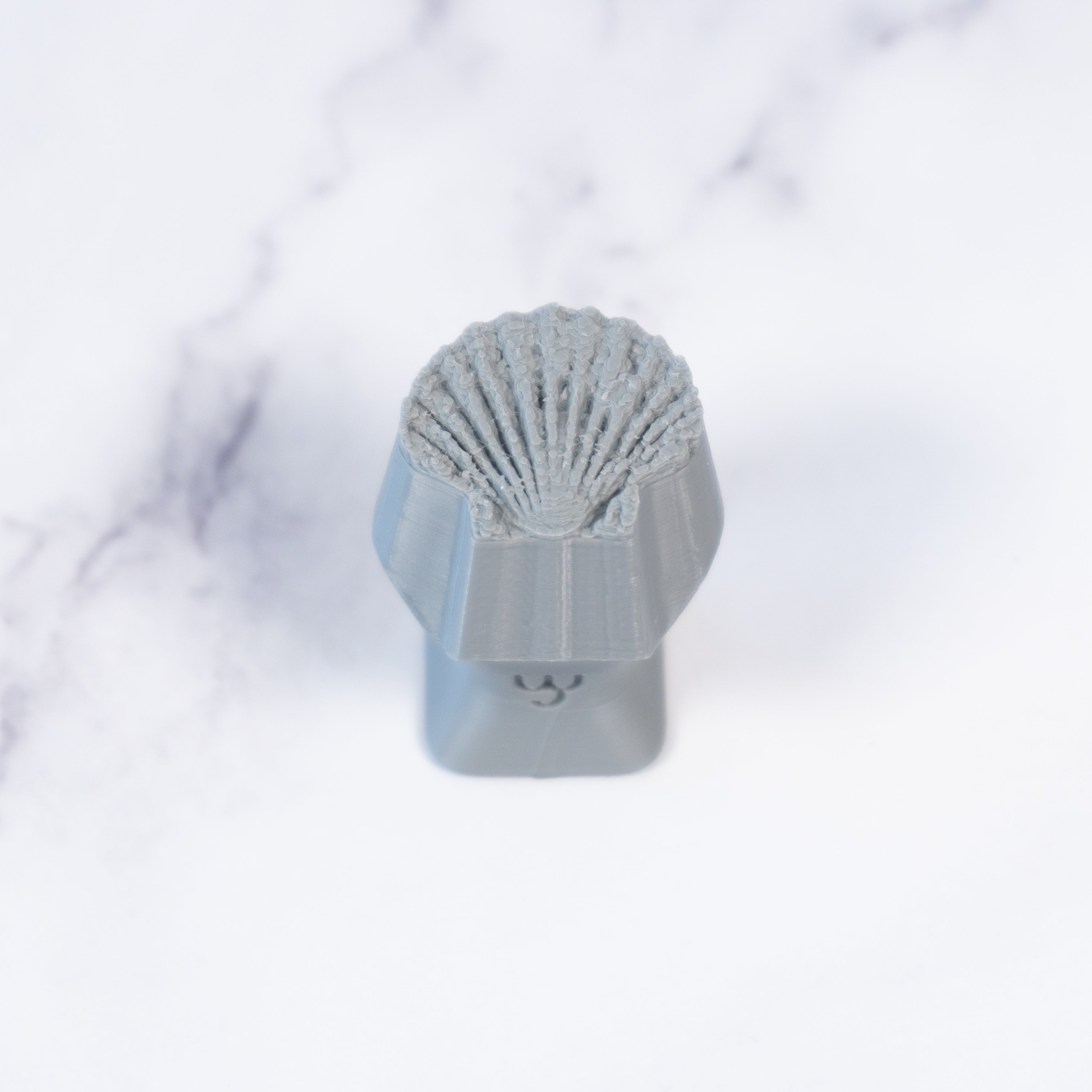 Scallop Shell Stamp - Photo Textured - Style 1 - Ceramind® Tools