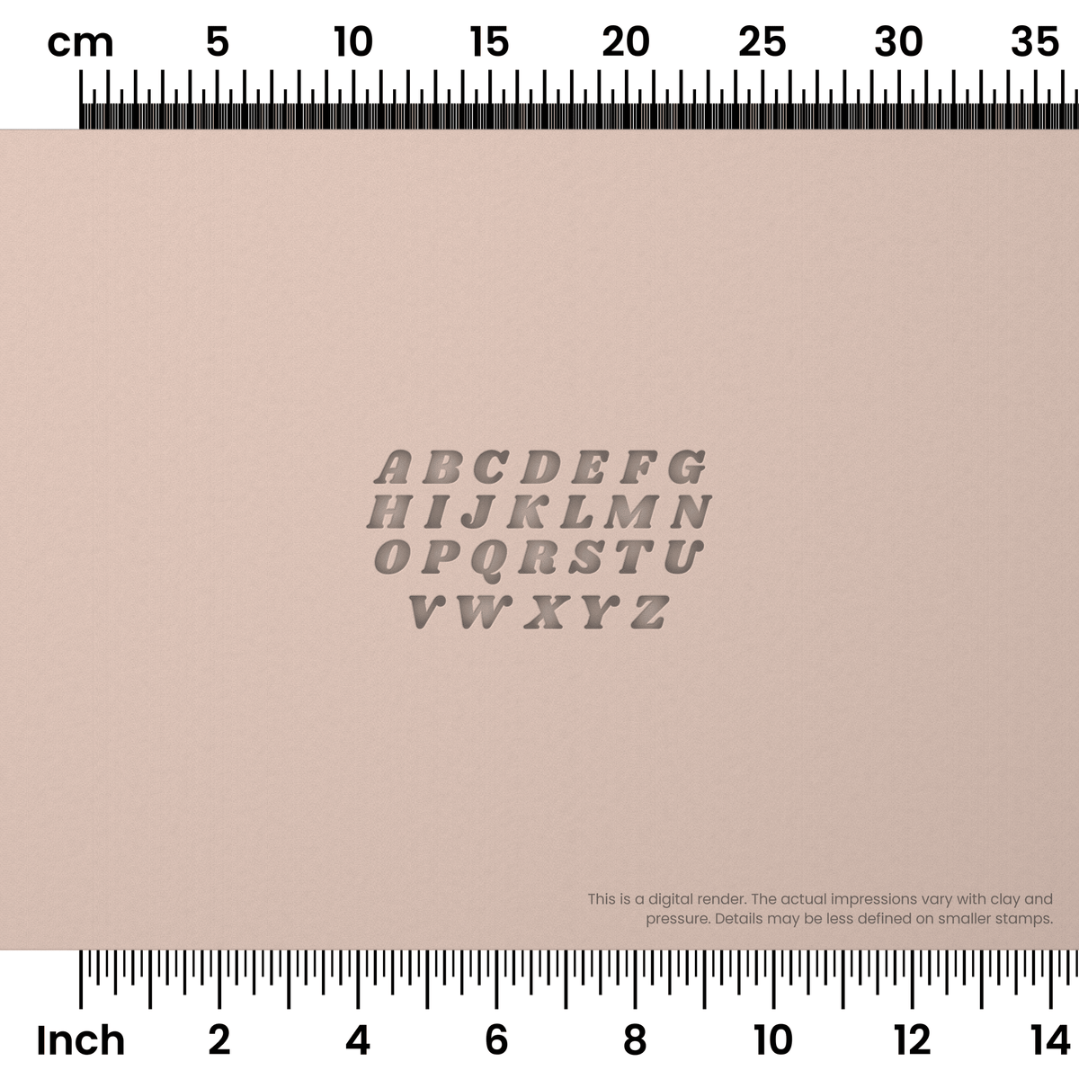 Shrikhand | All Caps | Alphabet Stamp Sets - Ceramind® Tools