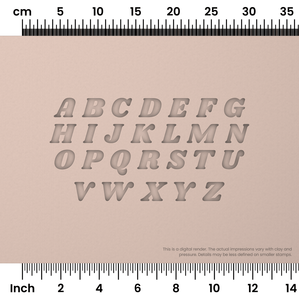 Shrikhand | All Caps | Alphabet Stamp Sets - Ceramind® Tools