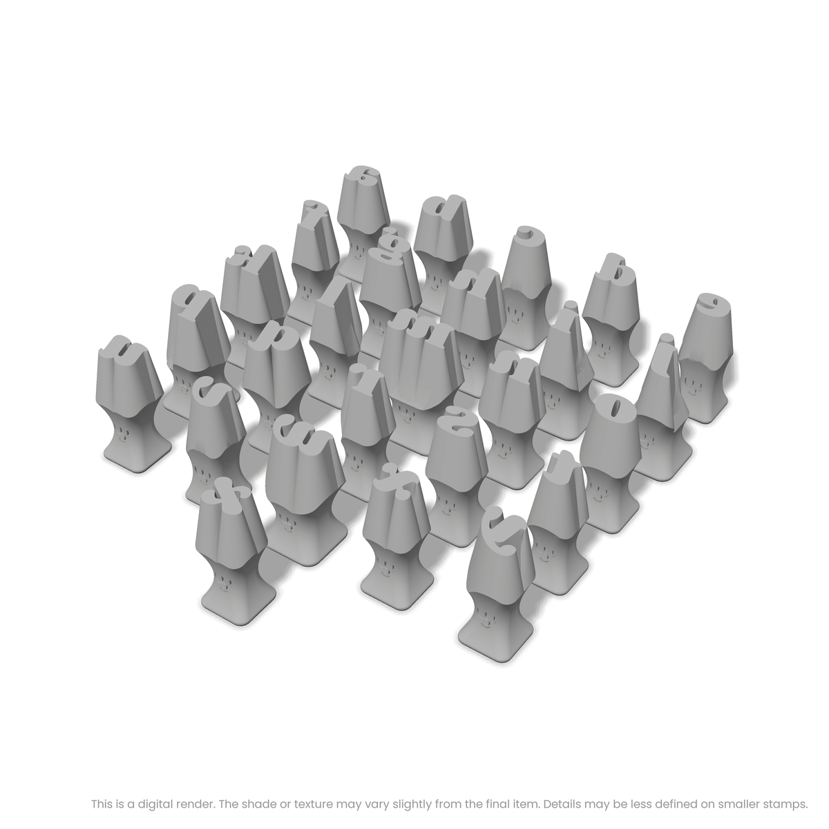 Shrikhand | Lowercase | Alphabet Stamp Sets - Ceramind® Tools