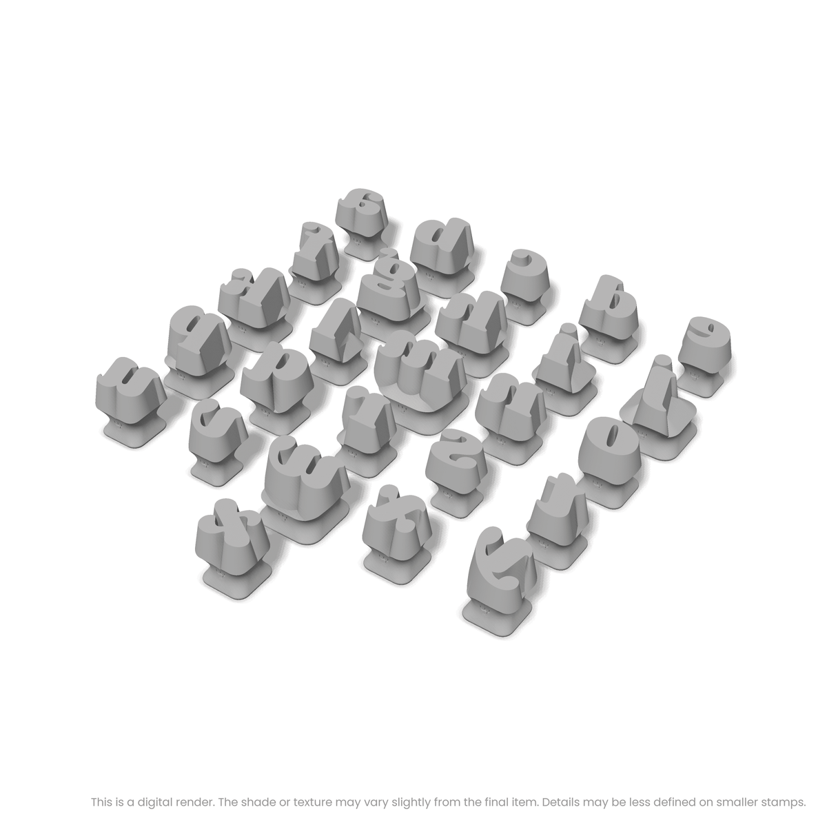 Shrikhand | Lowercase | Alphabet Stamp Sets - Ceramind® Tools
