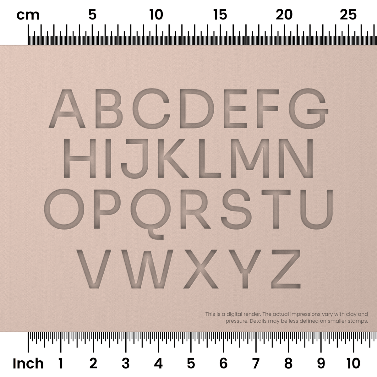 Sora | All Caps | Alphabet Stamp Sets - Ceramind® Tools