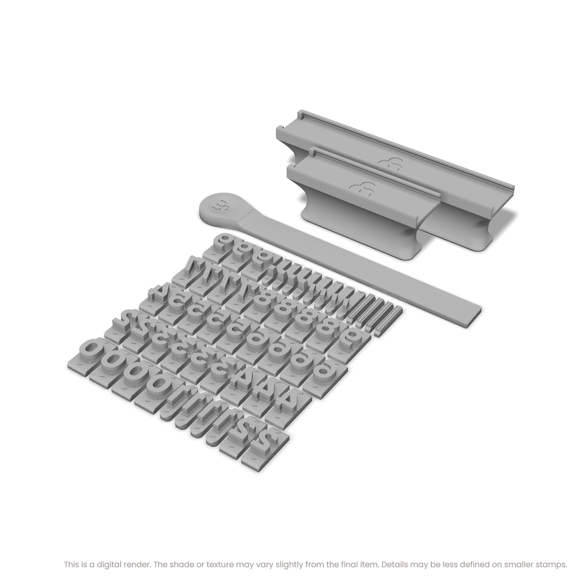 Sora | Font Rail Stamp Sets | Letters, Numbers, and Symbols - Ceramind® Tools
