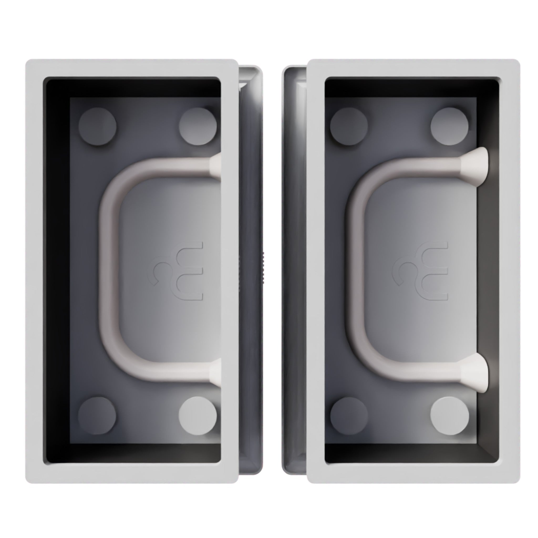 Square - Rounded Handle | Master Slip Casting Mold Kit | 3 Styles, 7 Sizes, 21 Total Variations - Ceramind® Tools