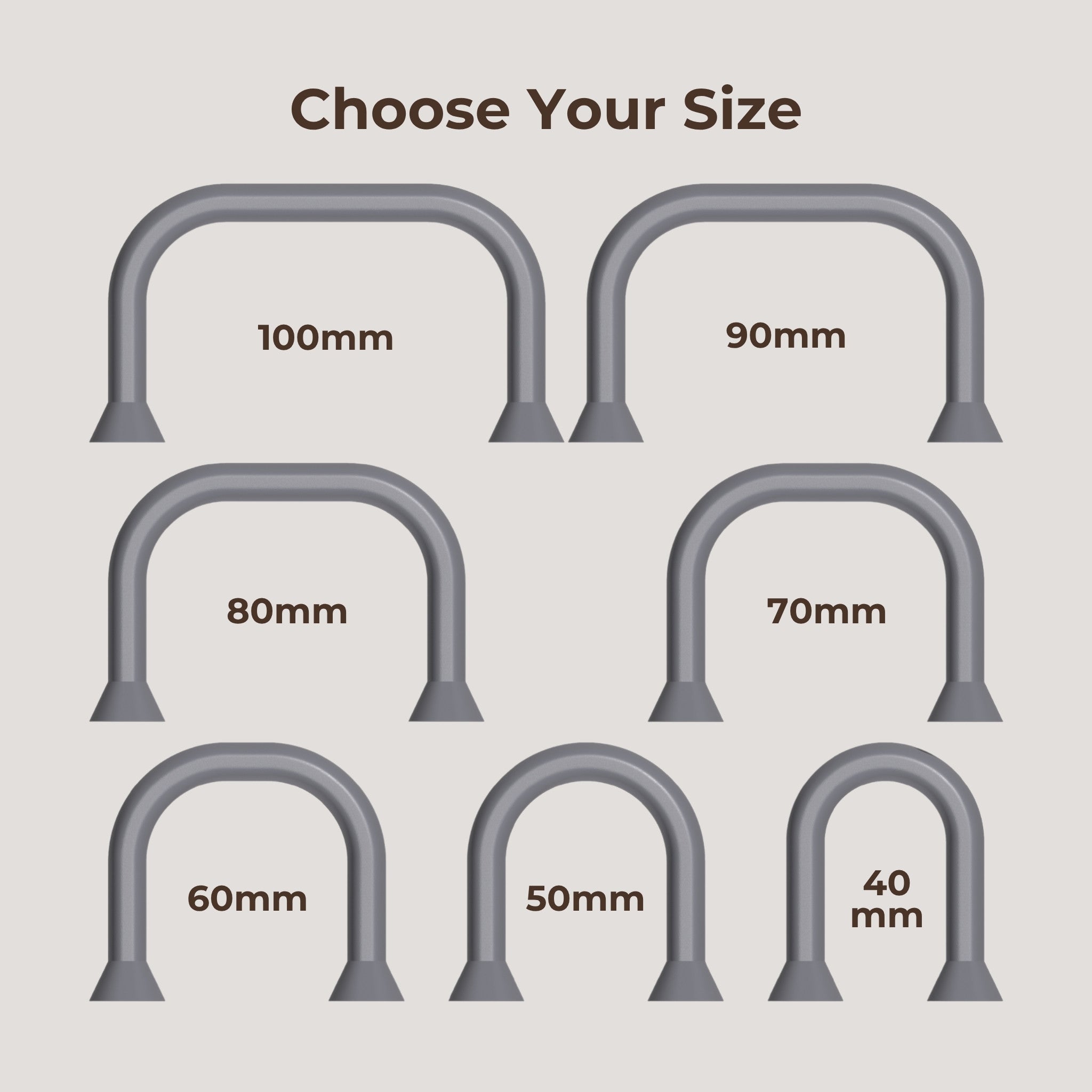 Square - Rounded Handle | Master Slip Casting Mold Kit | 3 Styles, 7 Sizes, 21 Total Variations - Ceramind® Tools