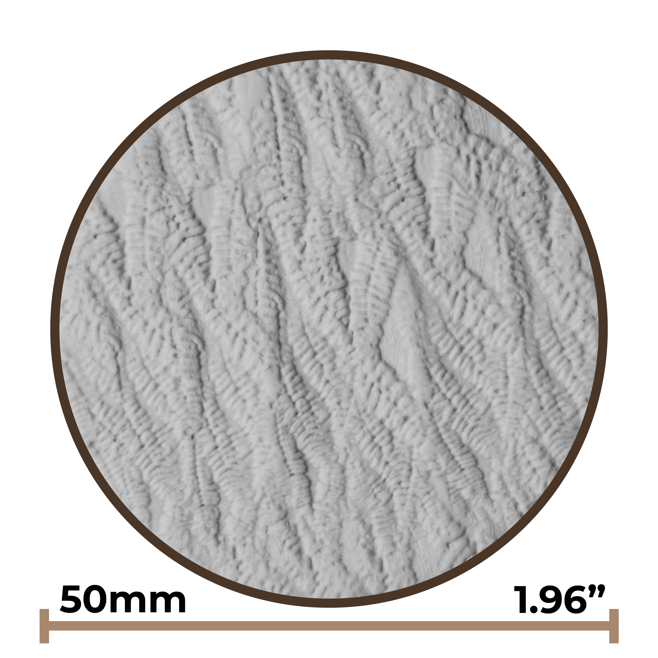 Texture Ball | Ferns Texture - Style 02 - Ceramind® Tools