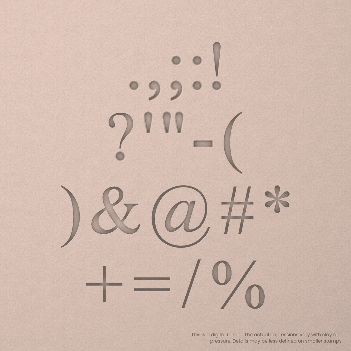 Times New Roman | Font Rail Stamp Sets | Letters, Numbers, and Symbols - Ceramind® Tools
