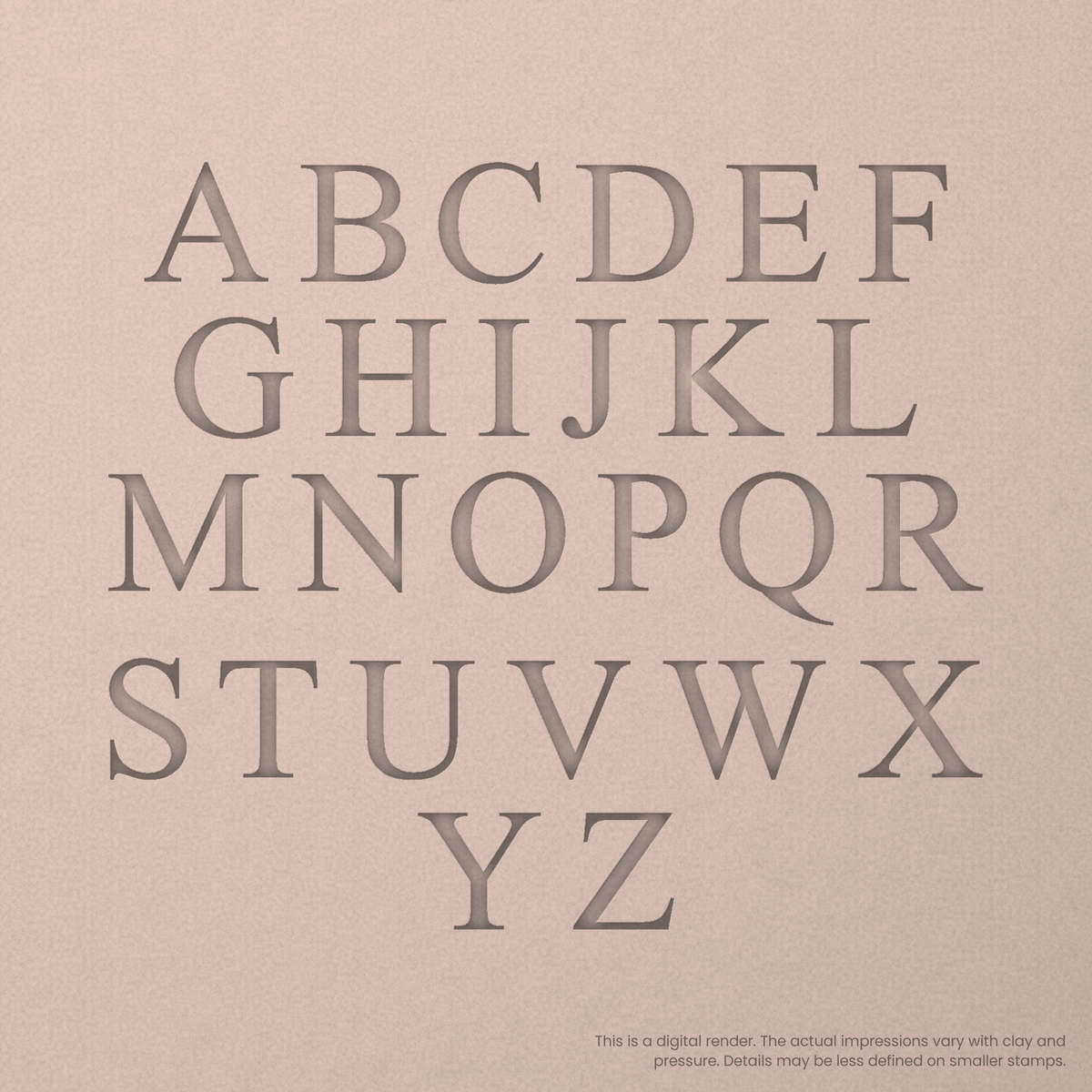Times New Roman | Font Rail Stamp Sets | Letters, Numbers, and Symbols - Ceramind® Tools