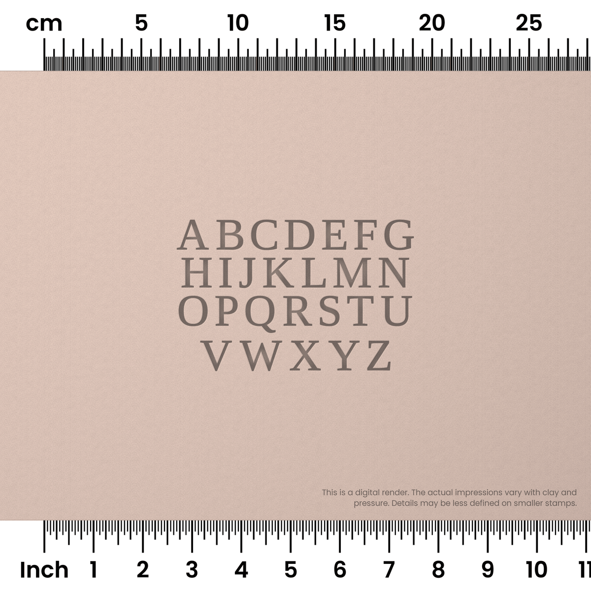Tinos | All Caps | Alphabet Stamp Sets - Ceramind® Tools