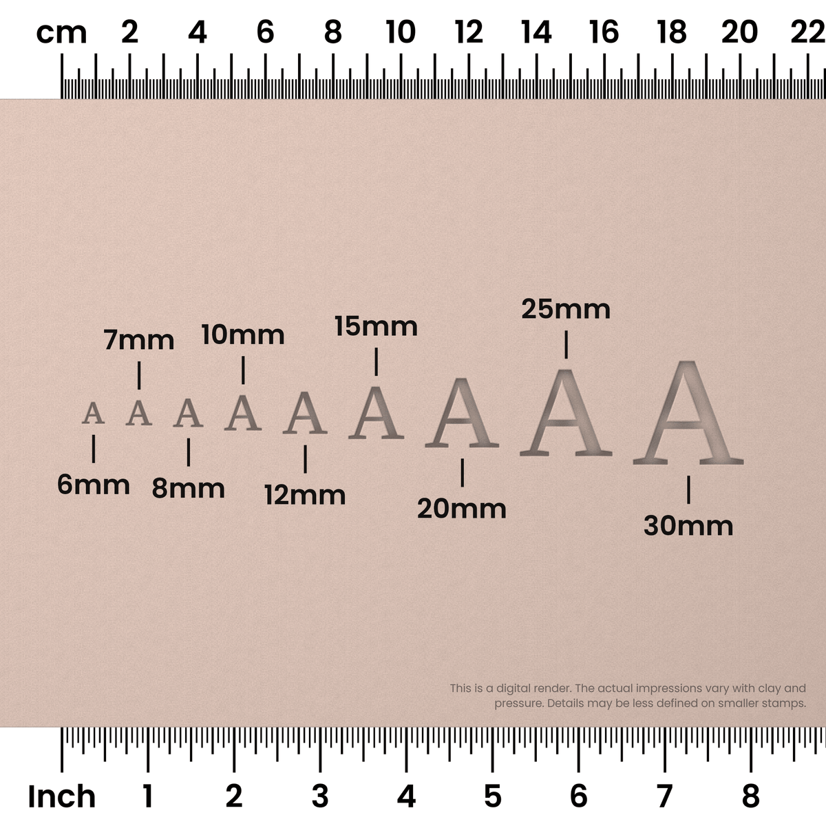Tinos | All Caps | Alphabet Stamp Sets - Ceramind® Tools