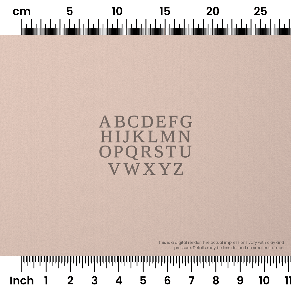 Tinos | All Caps | Alphabet Stamp Sets - Ceramind® Tools