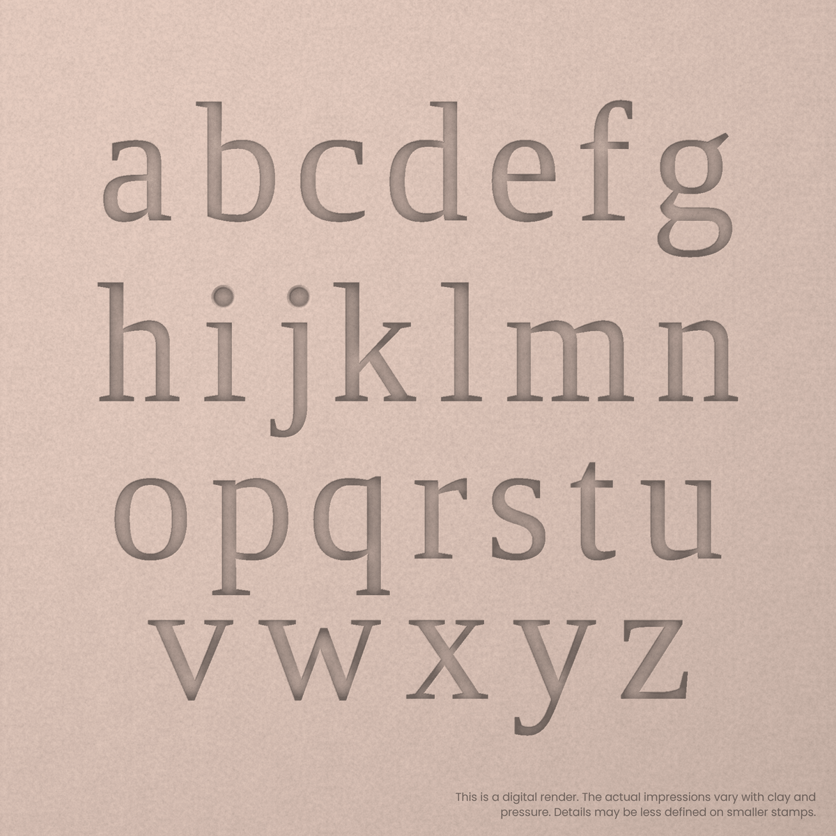 Tinos | Font Rail Stamp Sets | Letters, Numbers, and Symbols - Ceramind® Tools