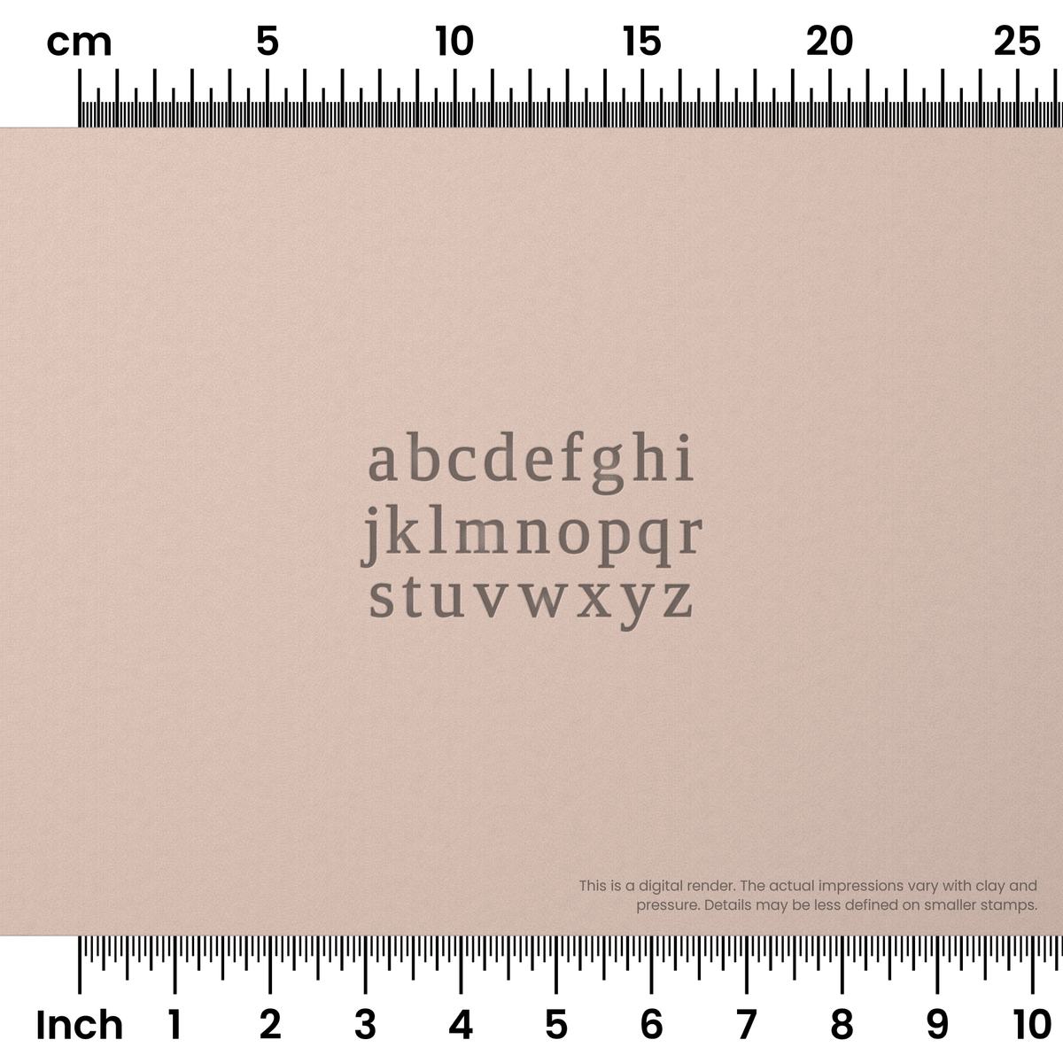 Tinos | Lowercase | Alphabet Stamp Sets - Ceramind® Tools
