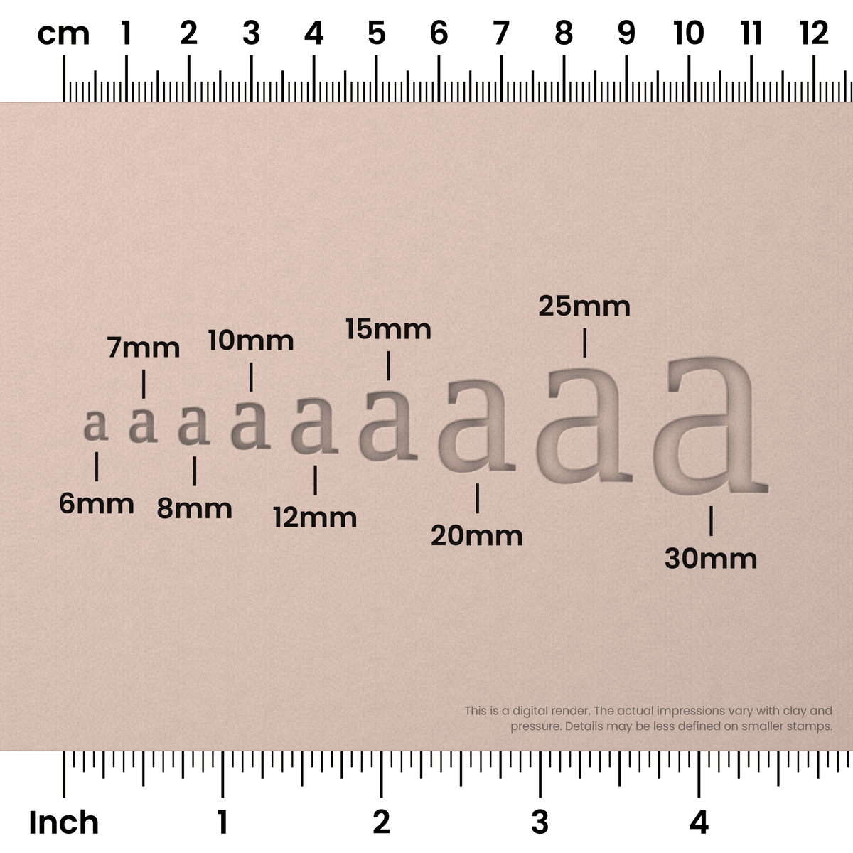 Tinos | Lowercase | Alphabet Stamp Sets - Ceramind® Tools