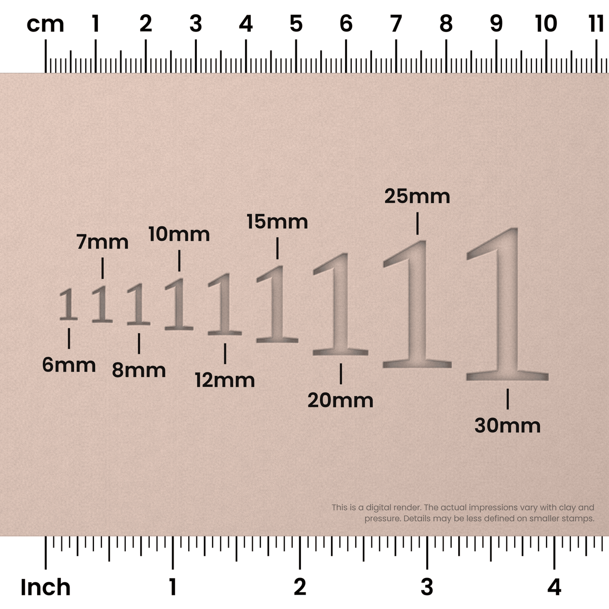 Tinos | Number Stamp Sets - Ceramind® Tools