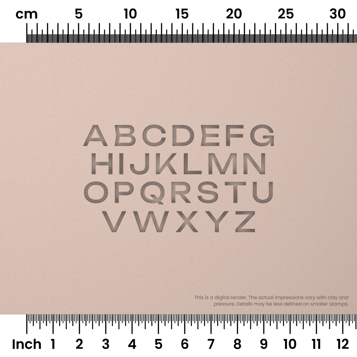 Unbounded | All Caps | Alphabet Stamp Sets - Ceramind® Tools