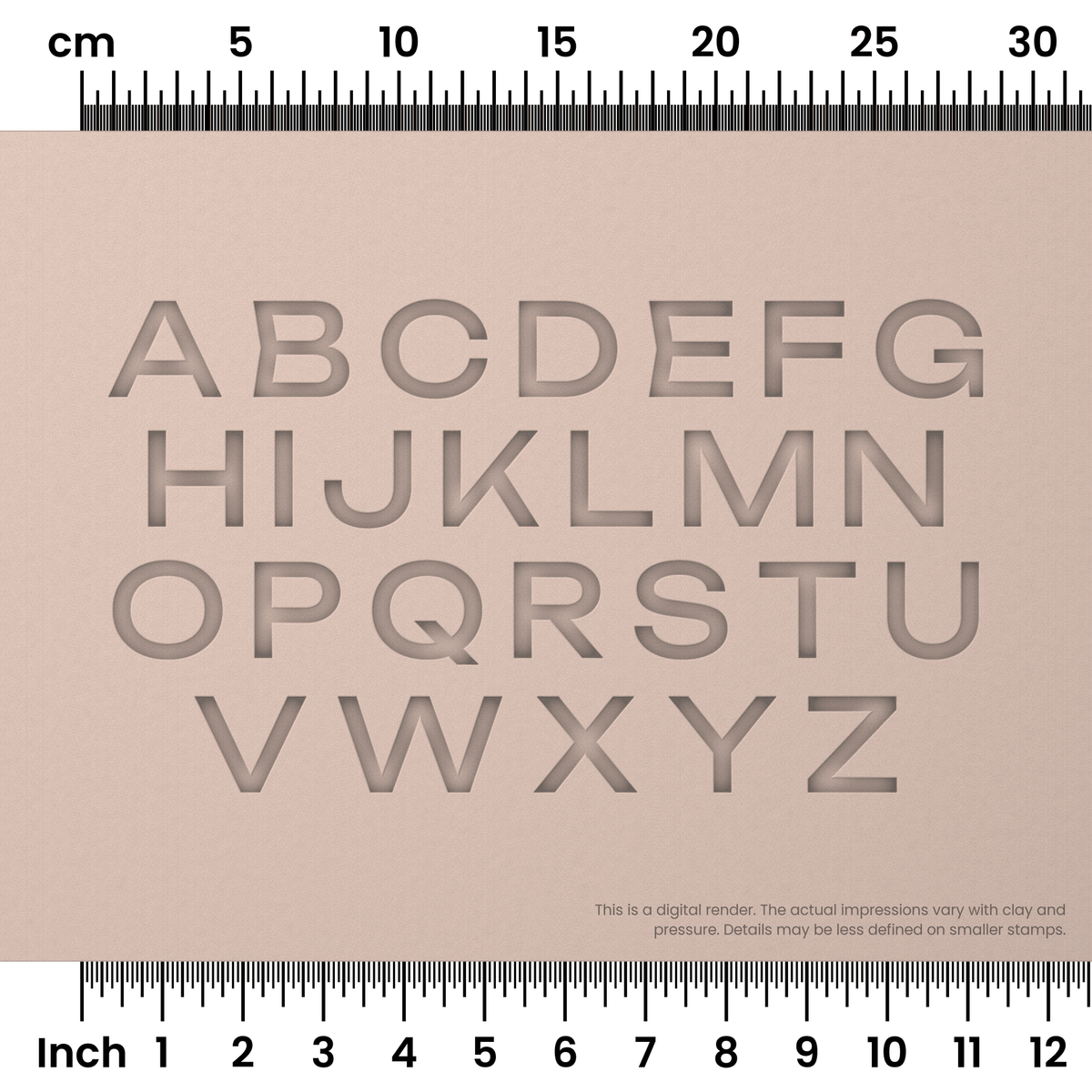 Unbounded | All Caps | Alphabet Stamp Sets - Ceramind® Tools
