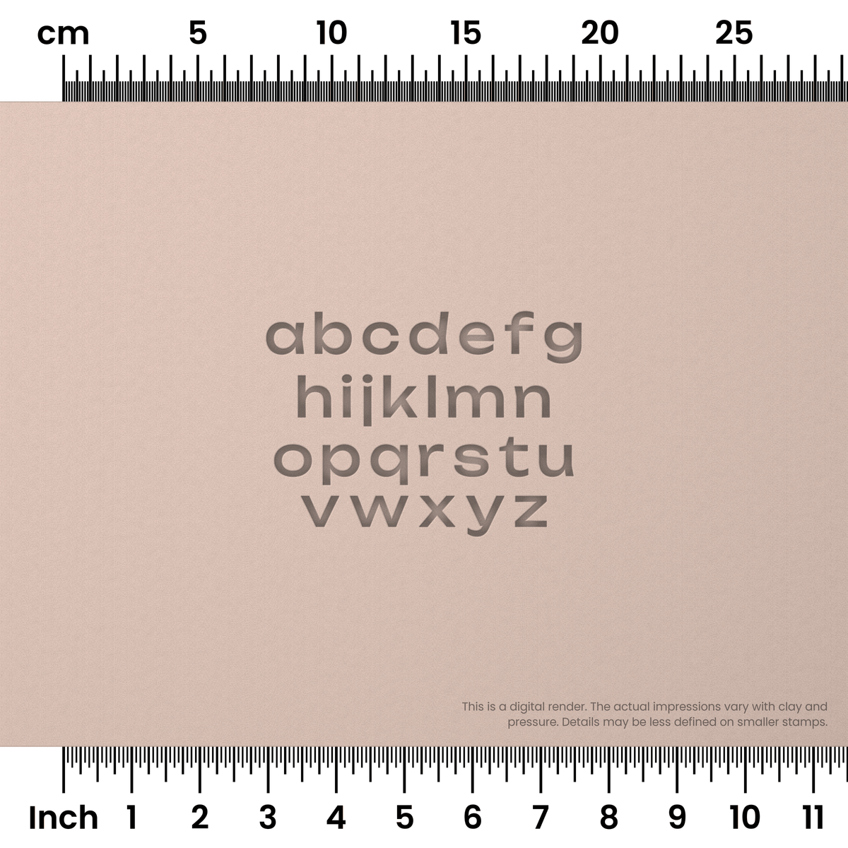 Unbounded | Lowercase | Alphabet Stamp Sets - Ceramind® Tools