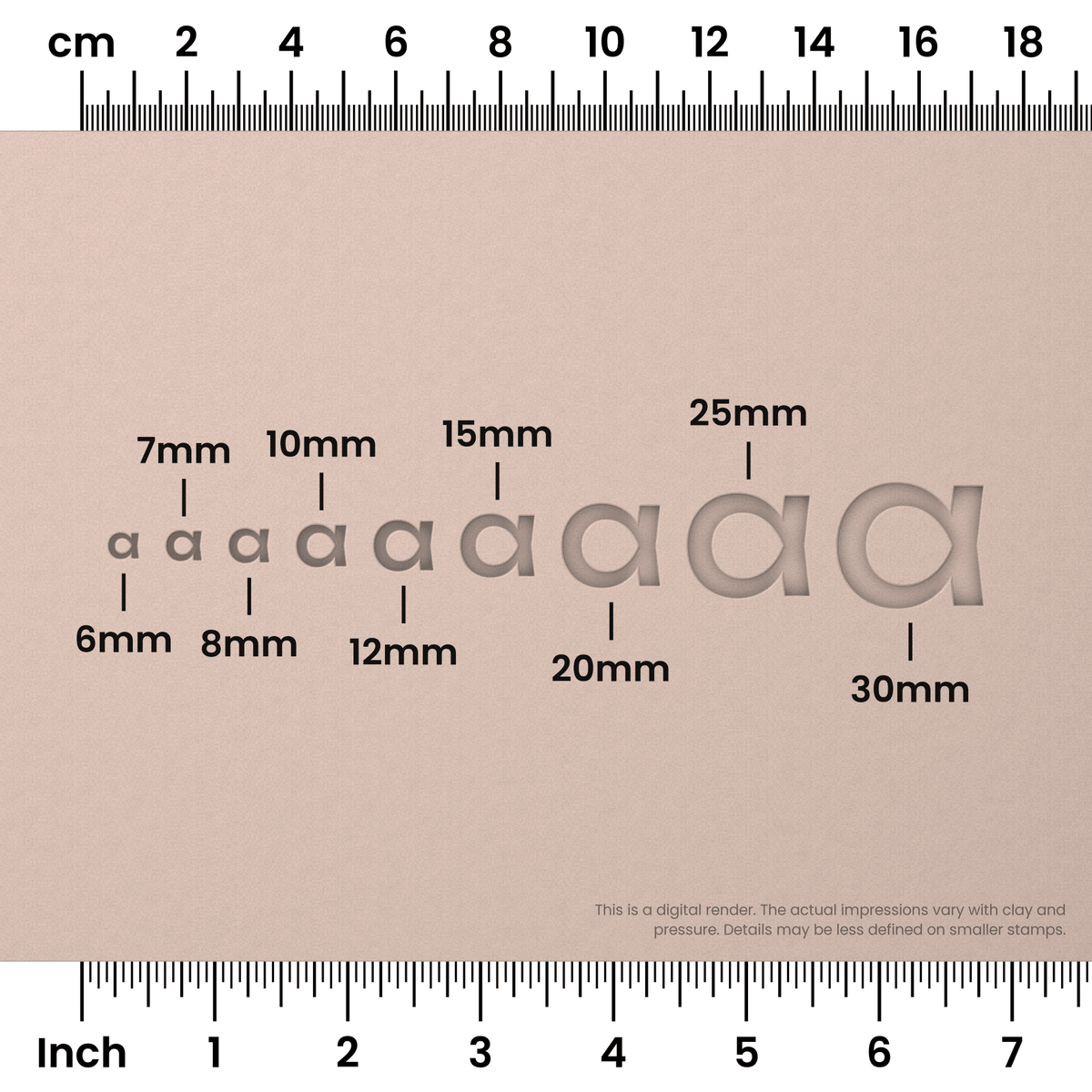 Unbounded | Lowercase | Alphabet Stamp Sets - Ceramind® Tools