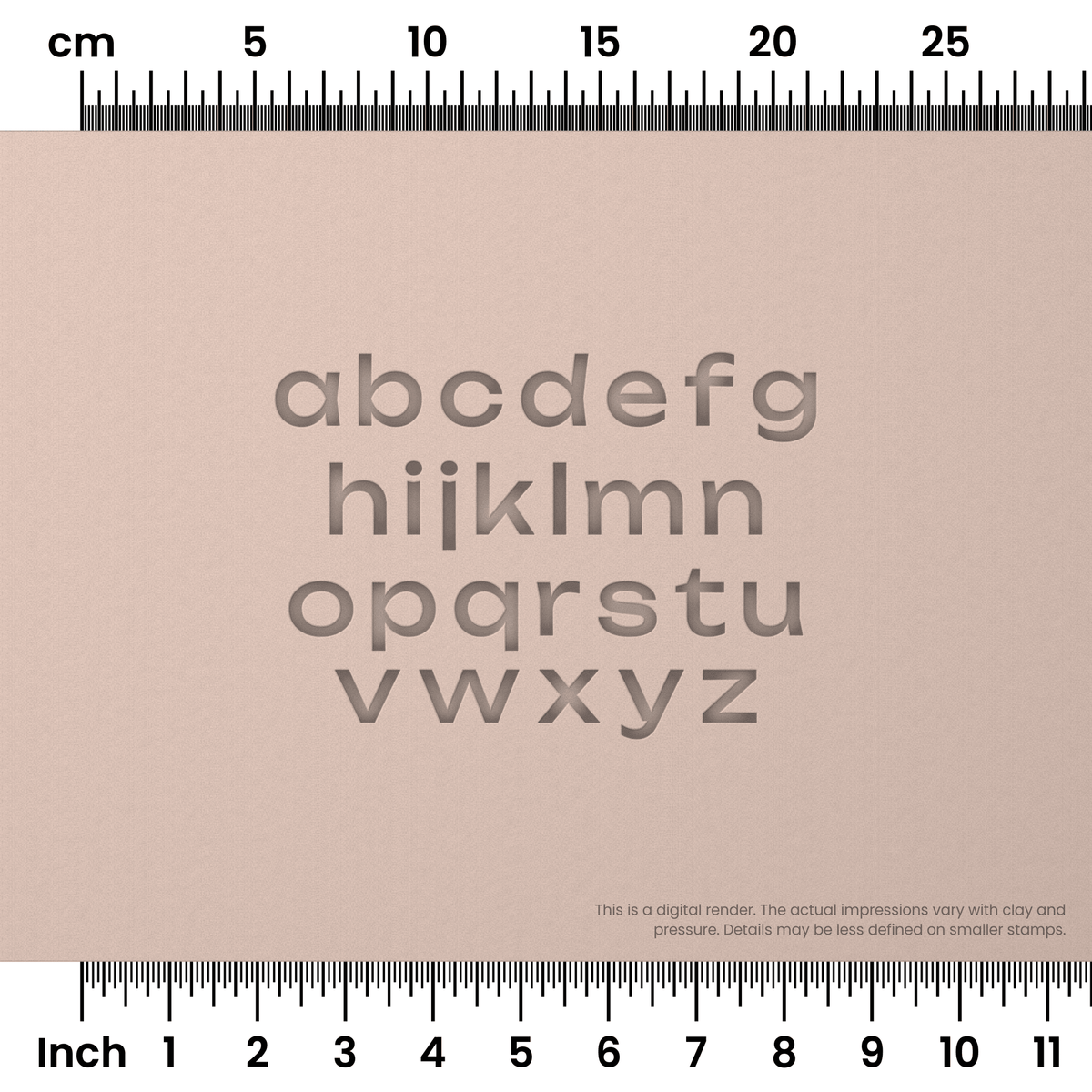 Unbounded | Lowercase | Alphabet Stamp Sets - Ceramind® Tools
